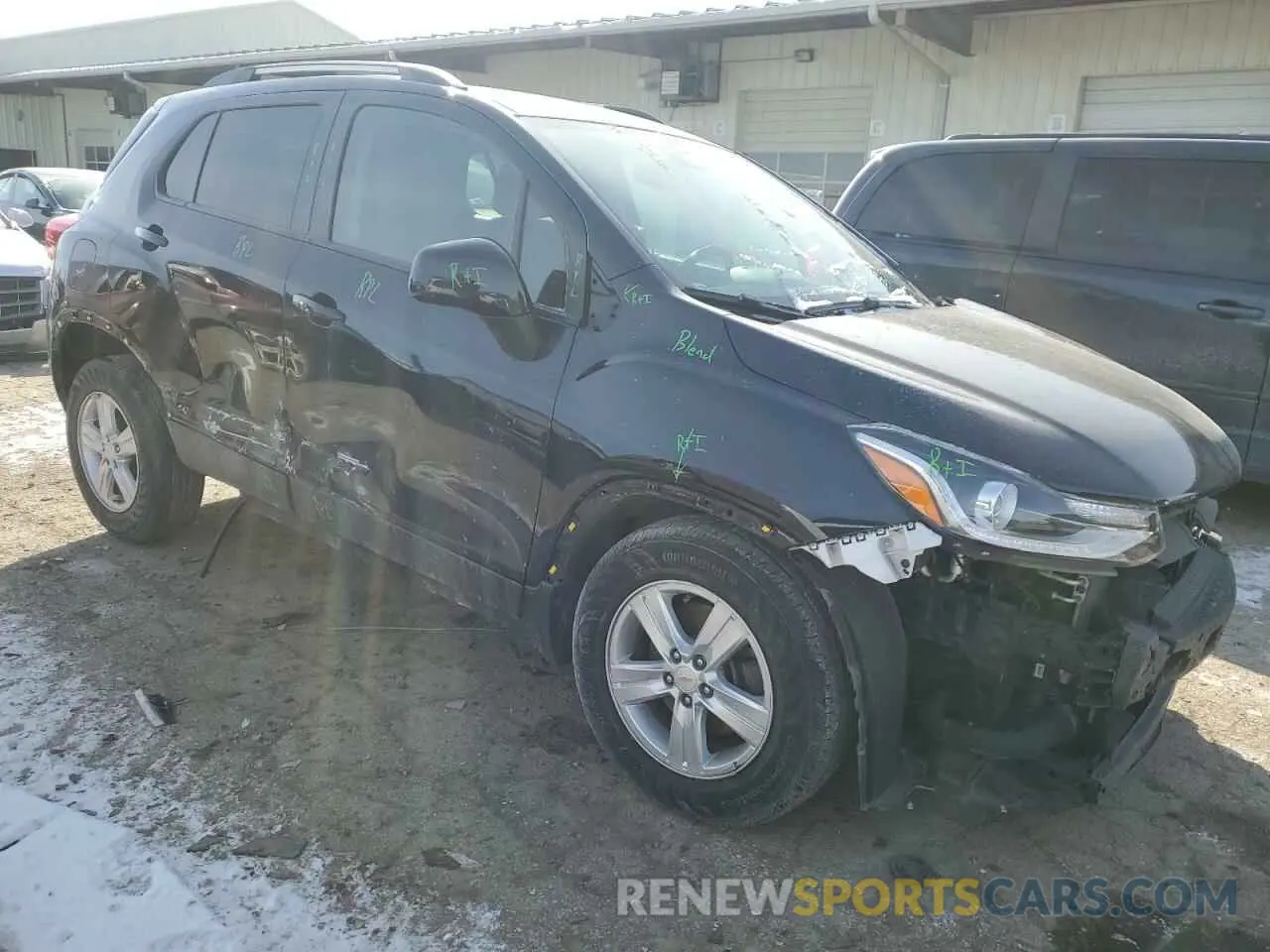 4 Photograph of a damaged car KL7CJLSB3MB329227 CHEVROLET TRAX 2021