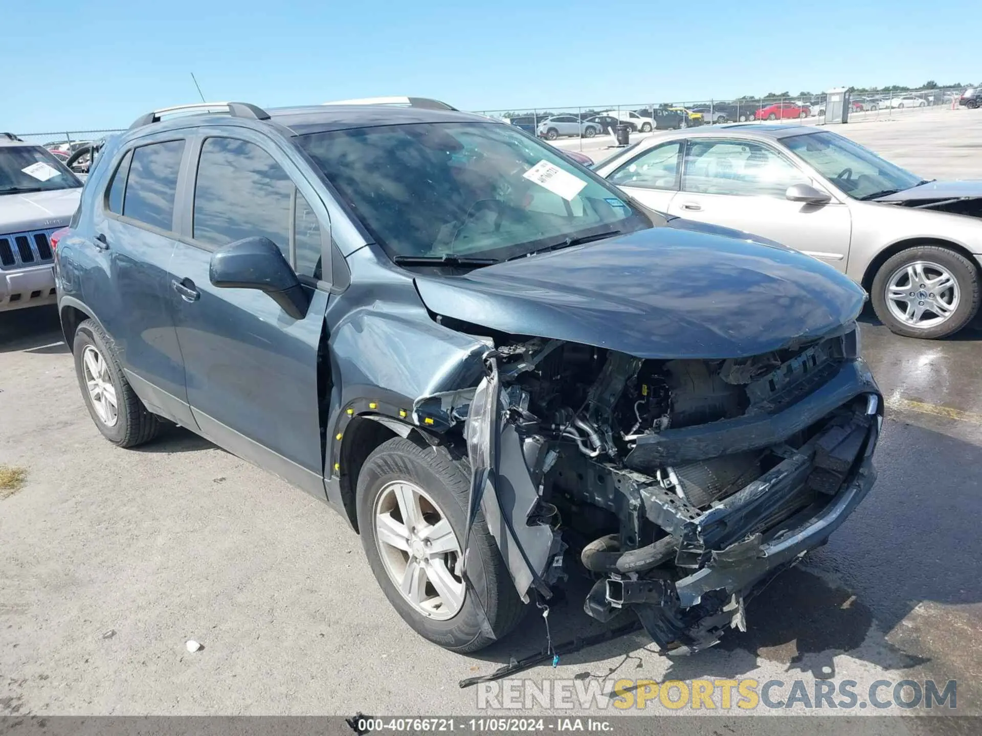 1 Photograph of a damaged car KL7CJLSB4MB317457 CHEVROLET TRAX 2021