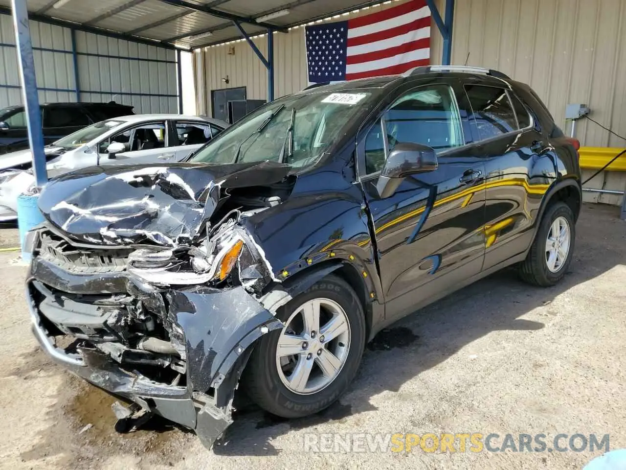 1 Photograph of a damaged car KL7CJLSB4MB337126 CHEVROLET TRAX 2021