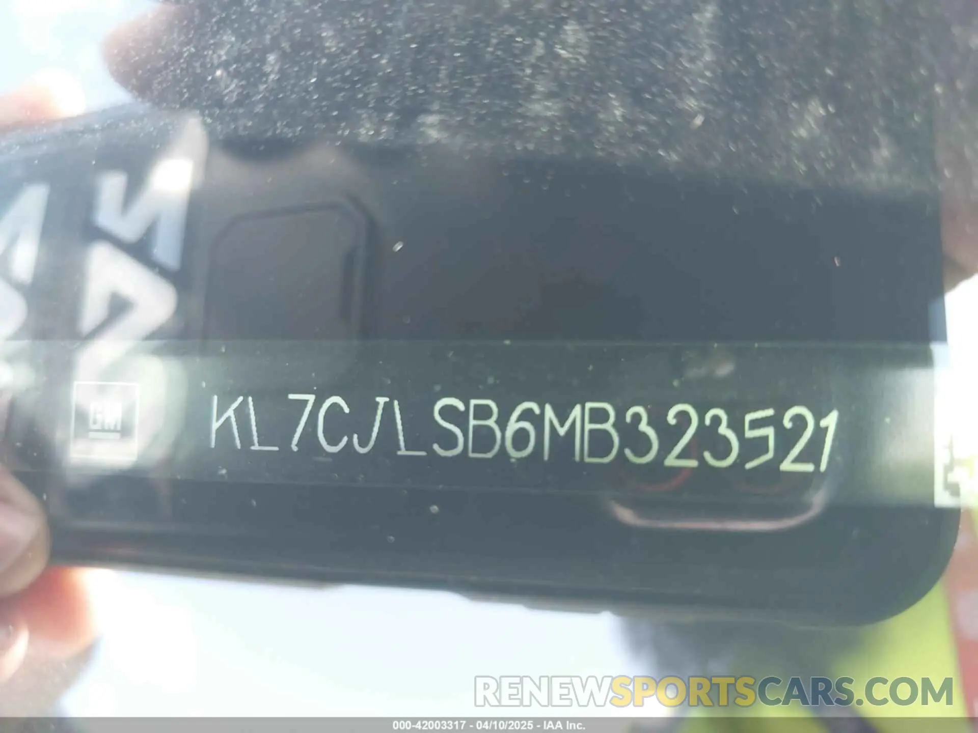 9 Photograph of a damaged car KL7CJLSB6MB323521 CHEVROLET TRAX 2021