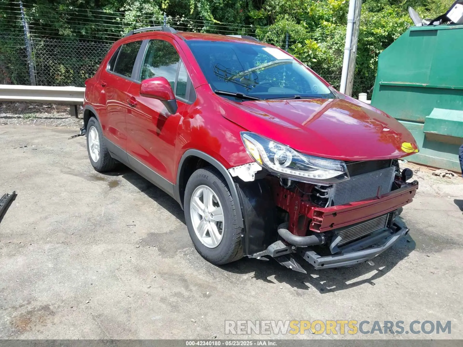 1 Photograph of a damaged car KL7CJLSB9MB329555 CHEVROLET TRAX 2021