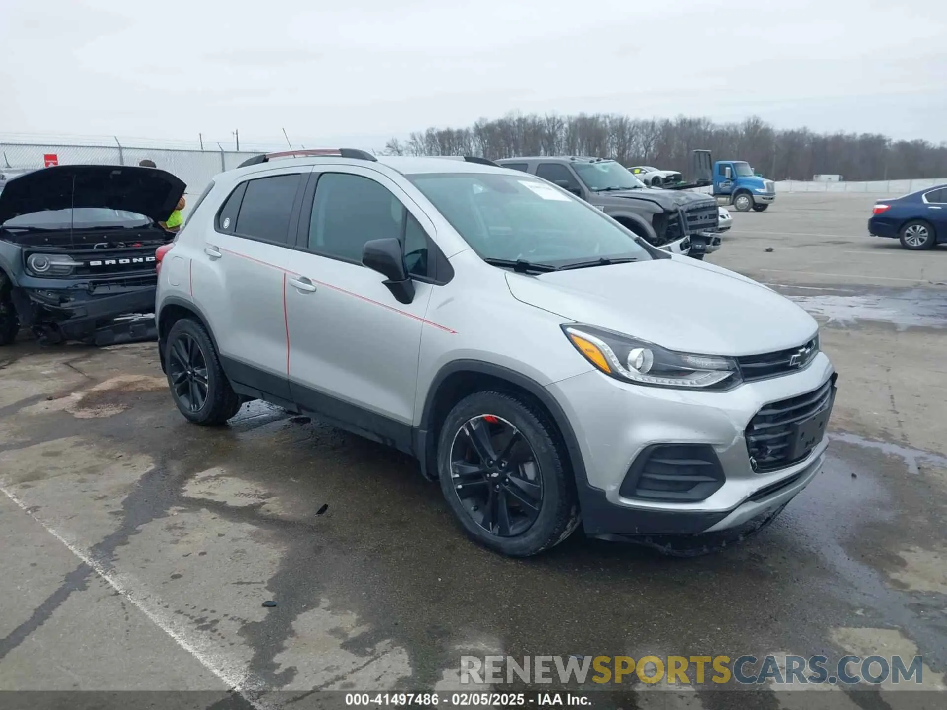 1 Photograph of a damaged car KL7CJLSBXMB310125 CHEVROLET TRAX 2021