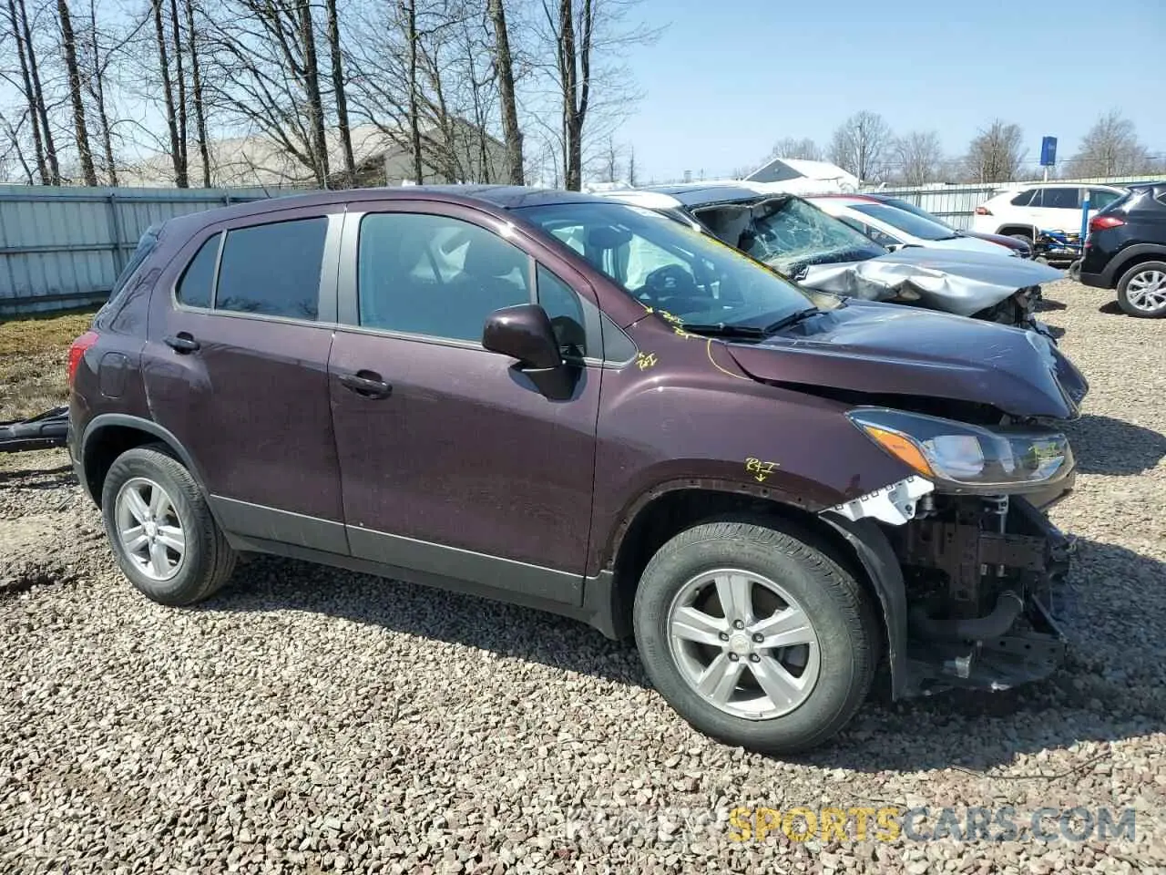 4 Photograph of a damaged car KL7CJNSB6MB357678 CHEVROLET TRAX 2021