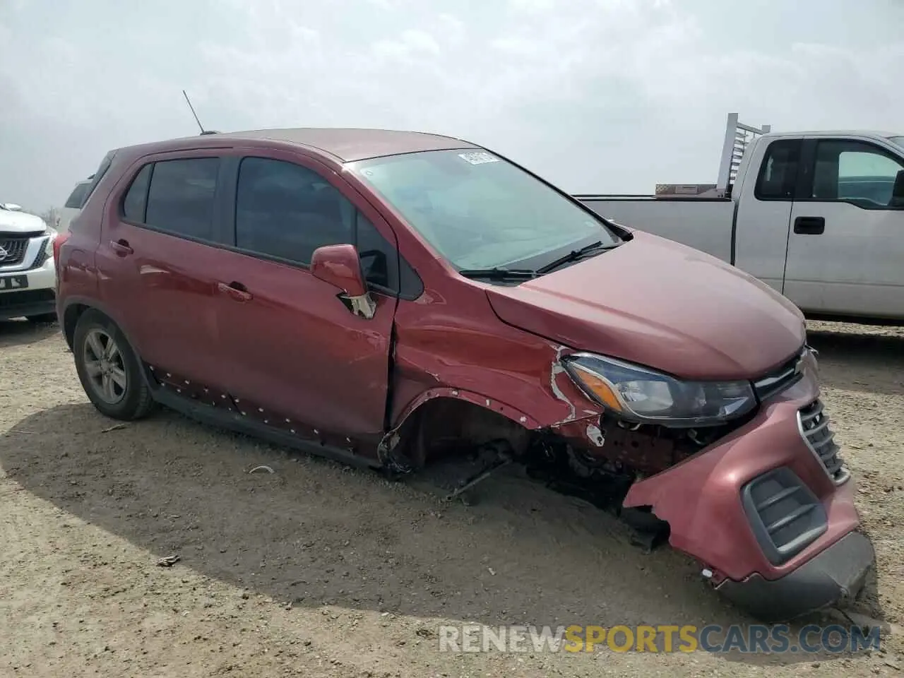 4 Photograph of a damaged car KL7CJNSM1MB373918 CHEVROLET TRAX 2021
