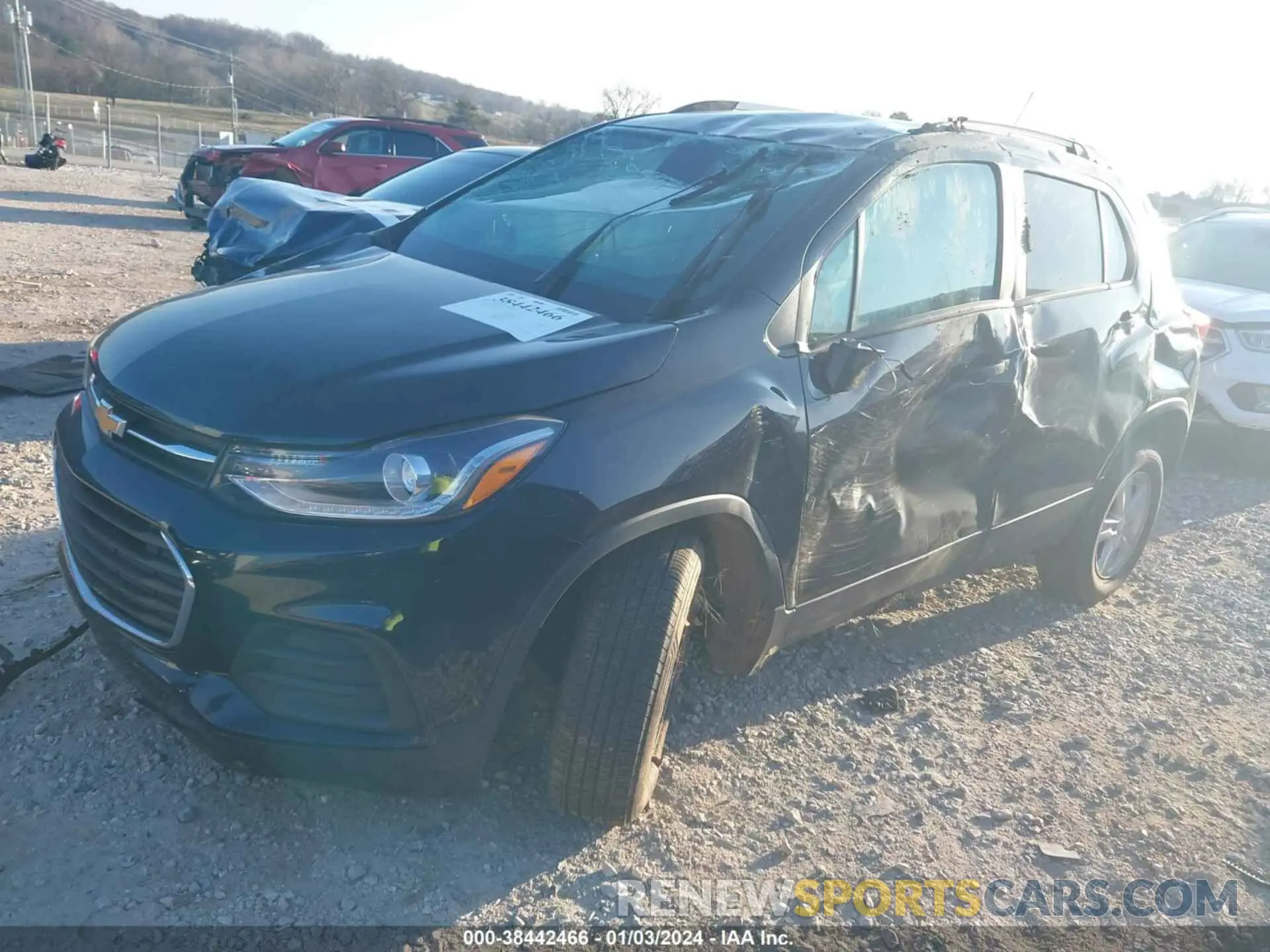 2 Photograph of a damaged car KL7CJPSB2MB321465 CHEVROLET TRAX 2021