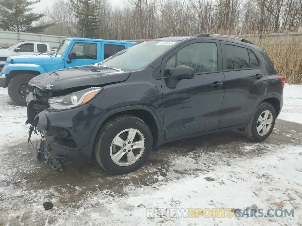 1 Photograph of a damaged car KL7CJPSB2MB350836 CHEVROLET TRAX 2021