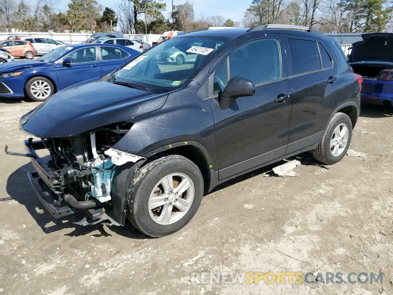 1 Photograph of a damaged car KL7CJPSB3MB321717 CHEVROLET TRAX 2021