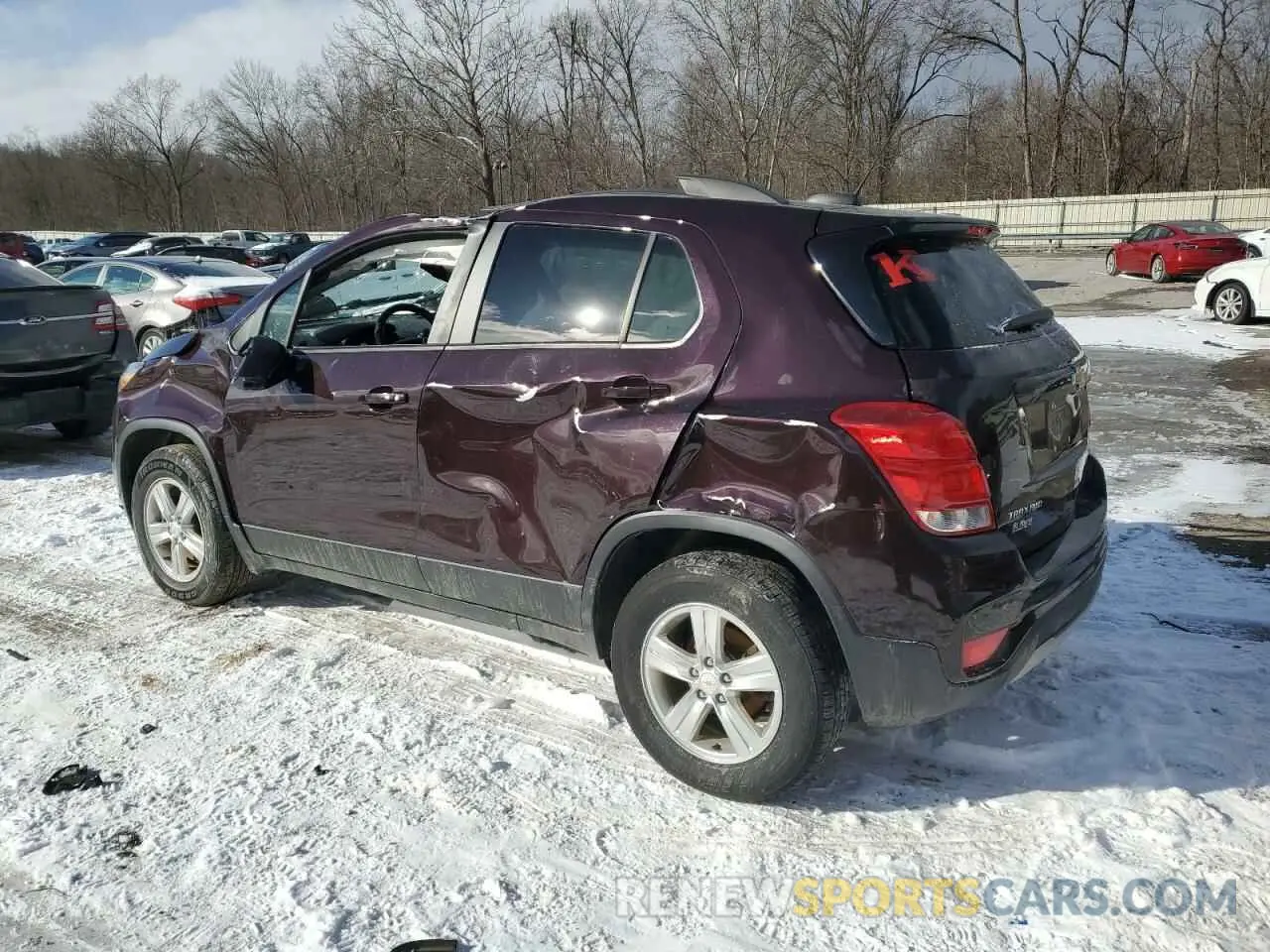 2 Photograph of a damaged car KL7CJPSB3MB350019 CHEVROLET TRAX 2021