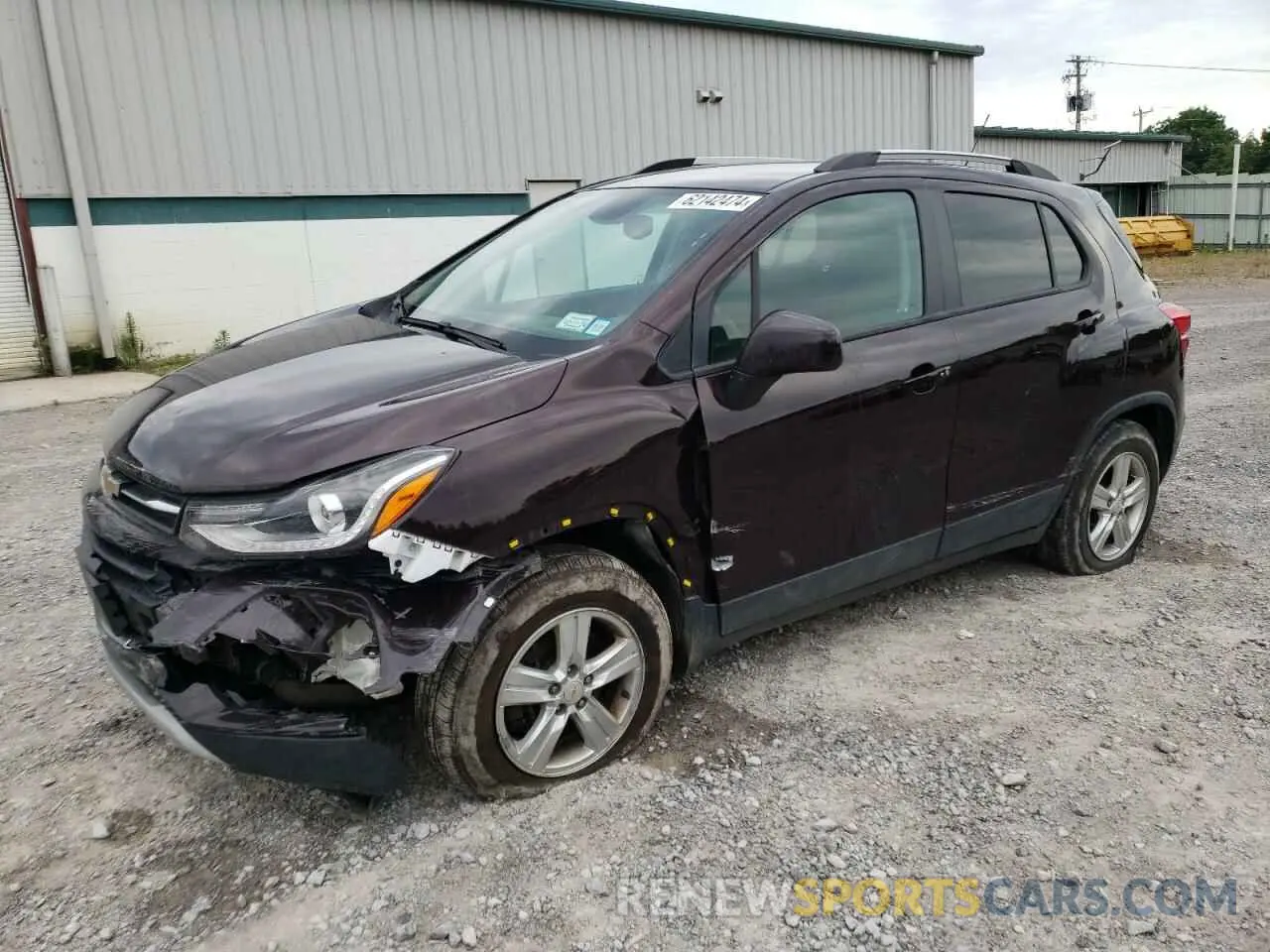 1 Photograph of a damaged car KL7CJPSB4MB314324 CHEVROLET TRAX 2021