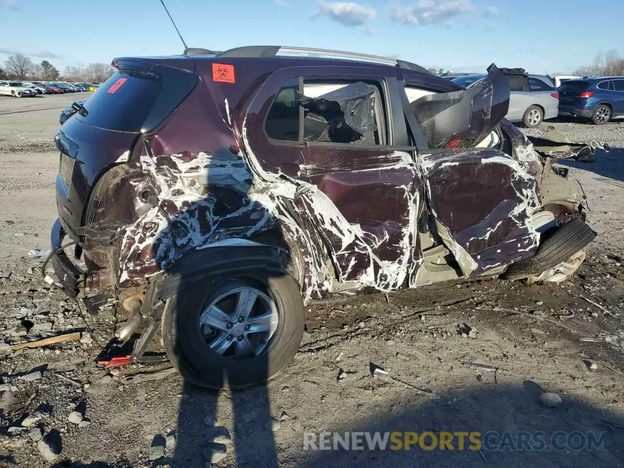 3 Photograph of a damaged car KL7CJPSB5MB344299 CHEVROLET TRAX 2021