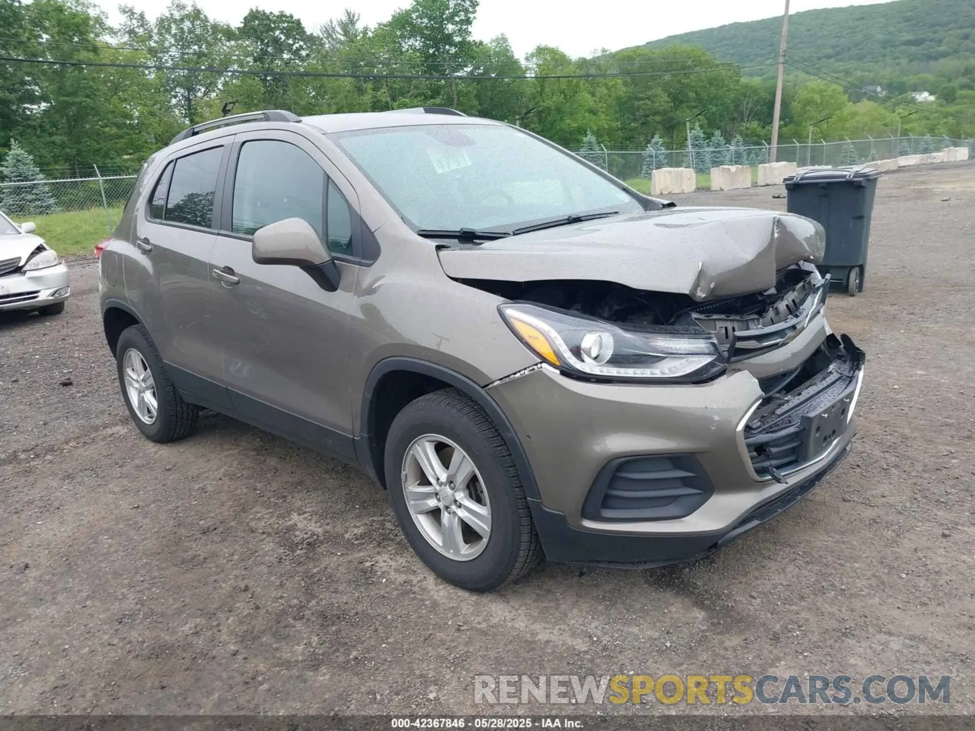 1 Photograph of a damaged car KL7CJPSB6MB358552 CHEVROLET TRAX 2021