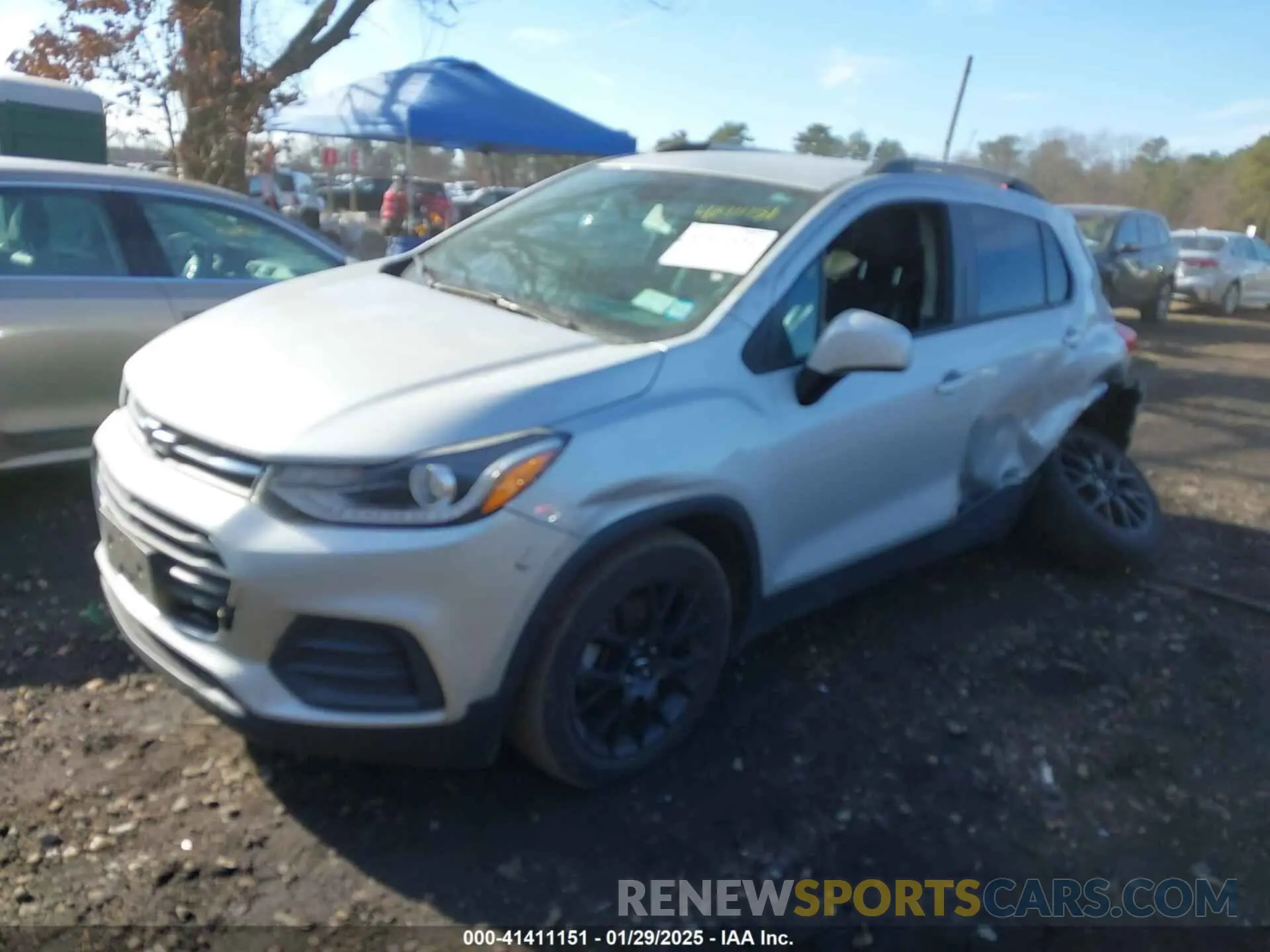 2 Photograph of a damaged car KL7CJPSB7MB354316 CHEVROLET TRAX 2021