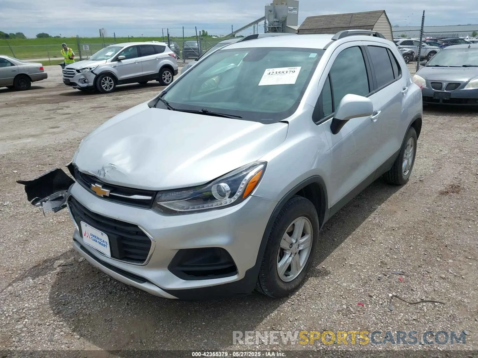 2 Photograph of a damaged car KL7CJPSB8MB305061 CHEVROLET TRAX 2021
