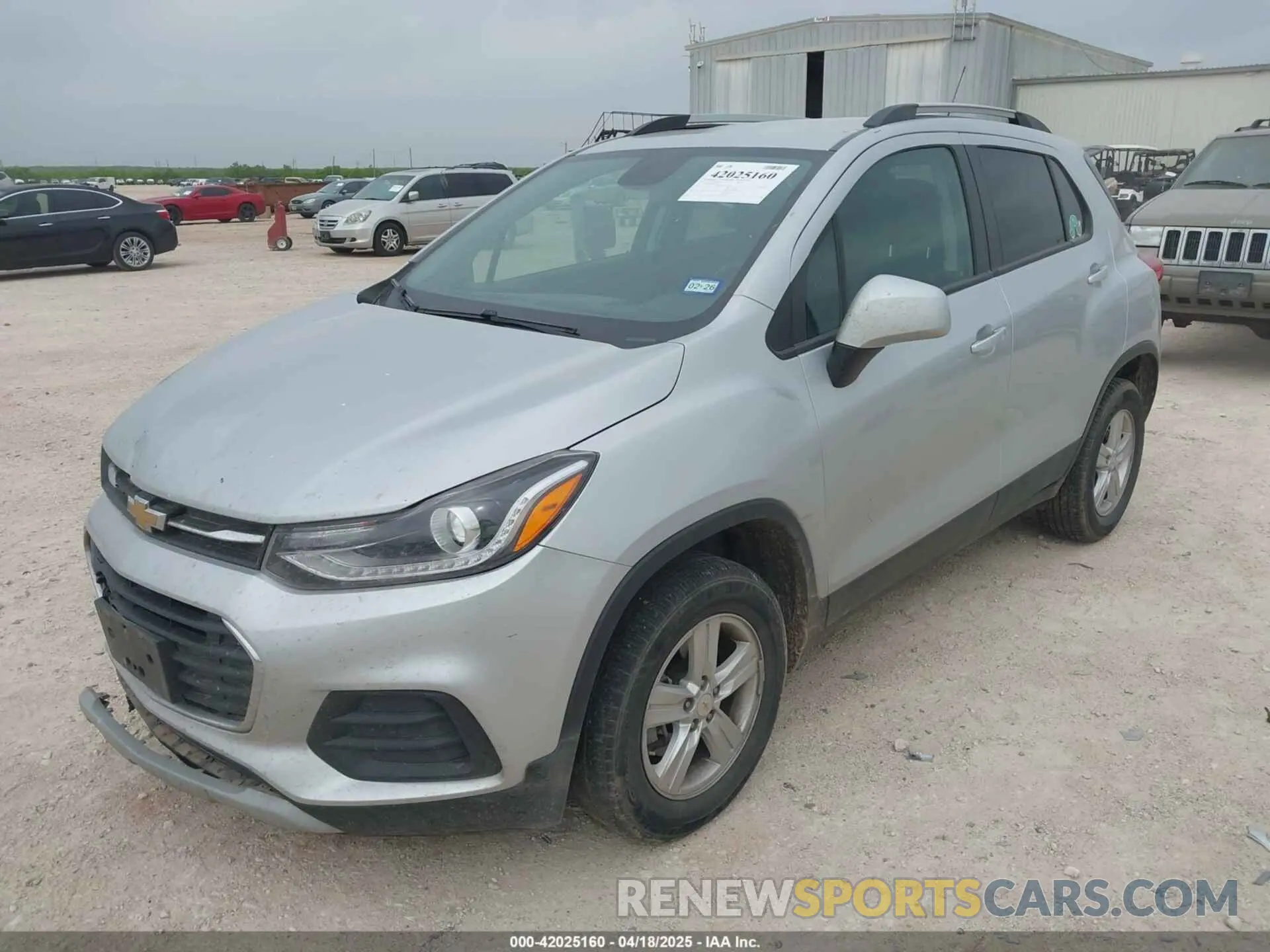 2 Photograph of a damaged car KL7CJPSB8MB321938 CHEVROLET TRAX 2021