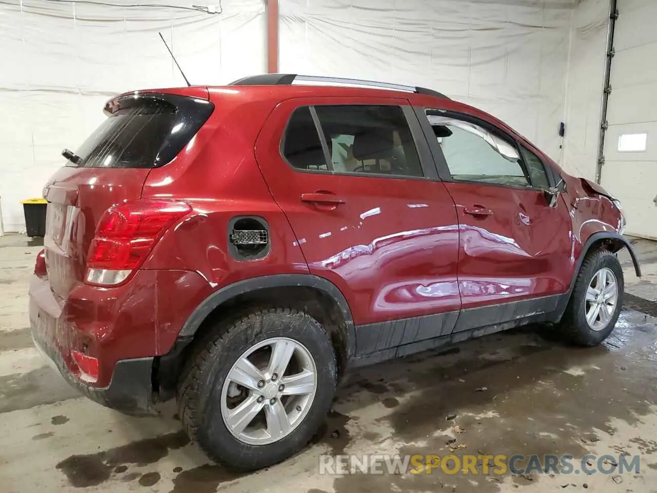 3 Photograph of a damaged car KL7CJPSBXMB357629 CHEVROLET TRAX 2021
