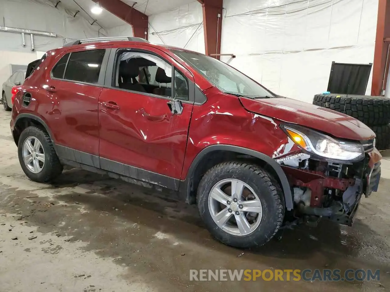 4 Photograph of a damaged car KL7CJPSBXMB357629 CHEVROLET TRAX 2021