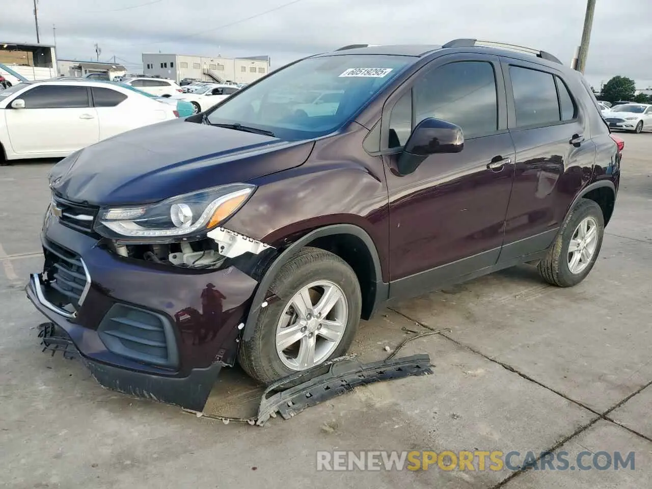 1 Photograph of a damaged car KL7CJPSM1MB365880 CHEVROLET TRAX 2021