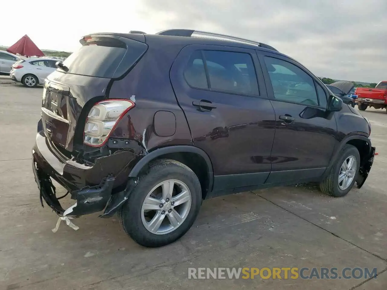 3 Photograph of a damaged car KL7CJPSM1MB365880 CHEVROLET TRAX 2021