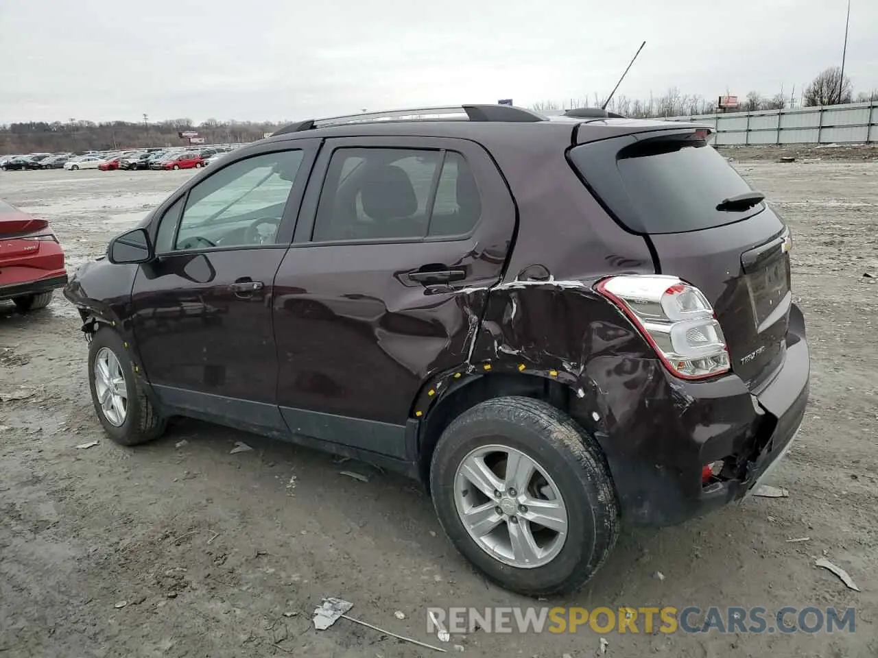 2 Photograph of a damaged car KL7CJPSM1MB374725 CHEVROLET TRAX 2021