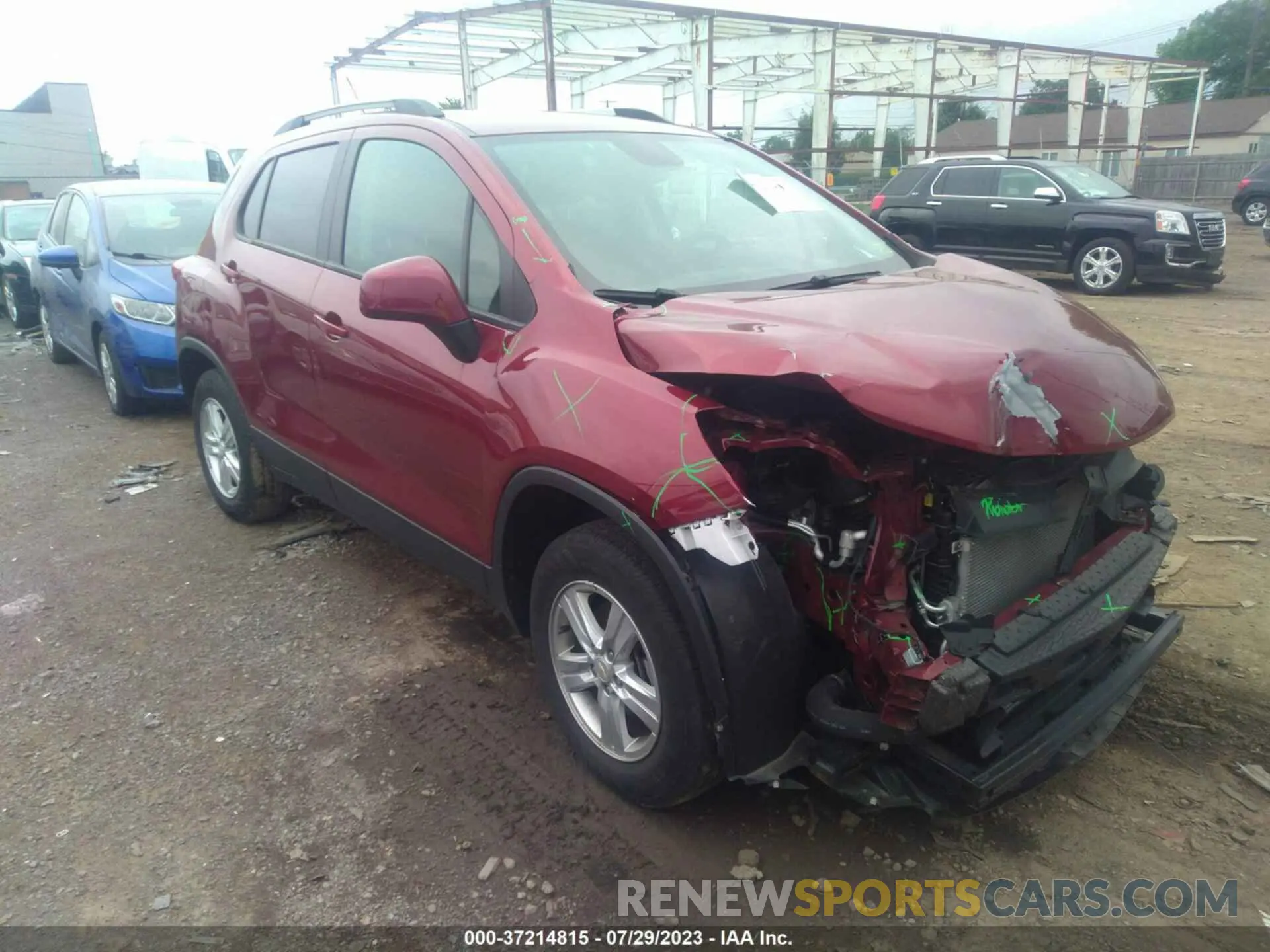 1 Photograph of a damaged car KL7CJPSM4MB367798 CHEVROLET TRAX 2021