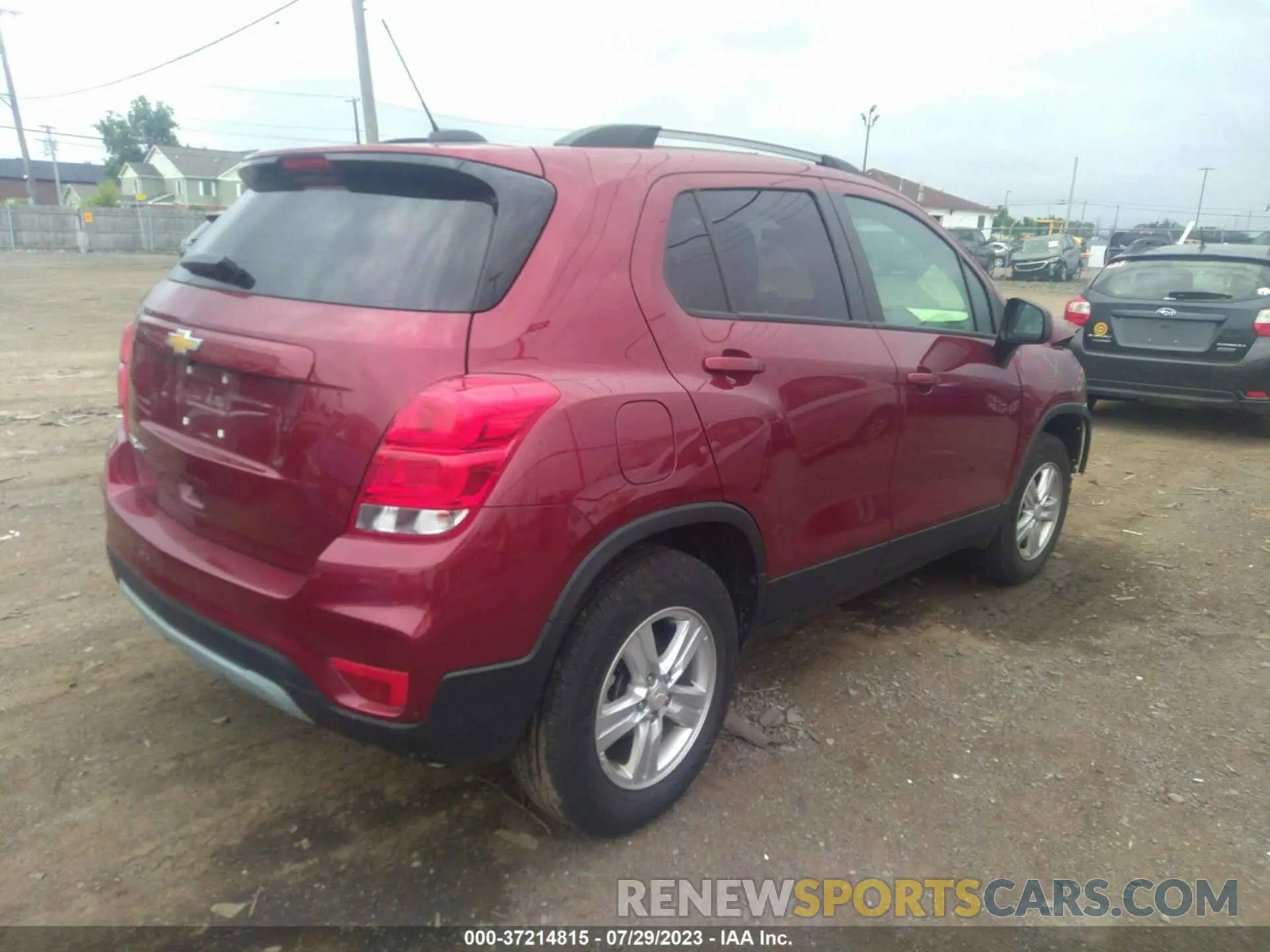 4 Photograph of a damaged car KL7CJPSM4MB367798 CHEVROLET TRAX 2021