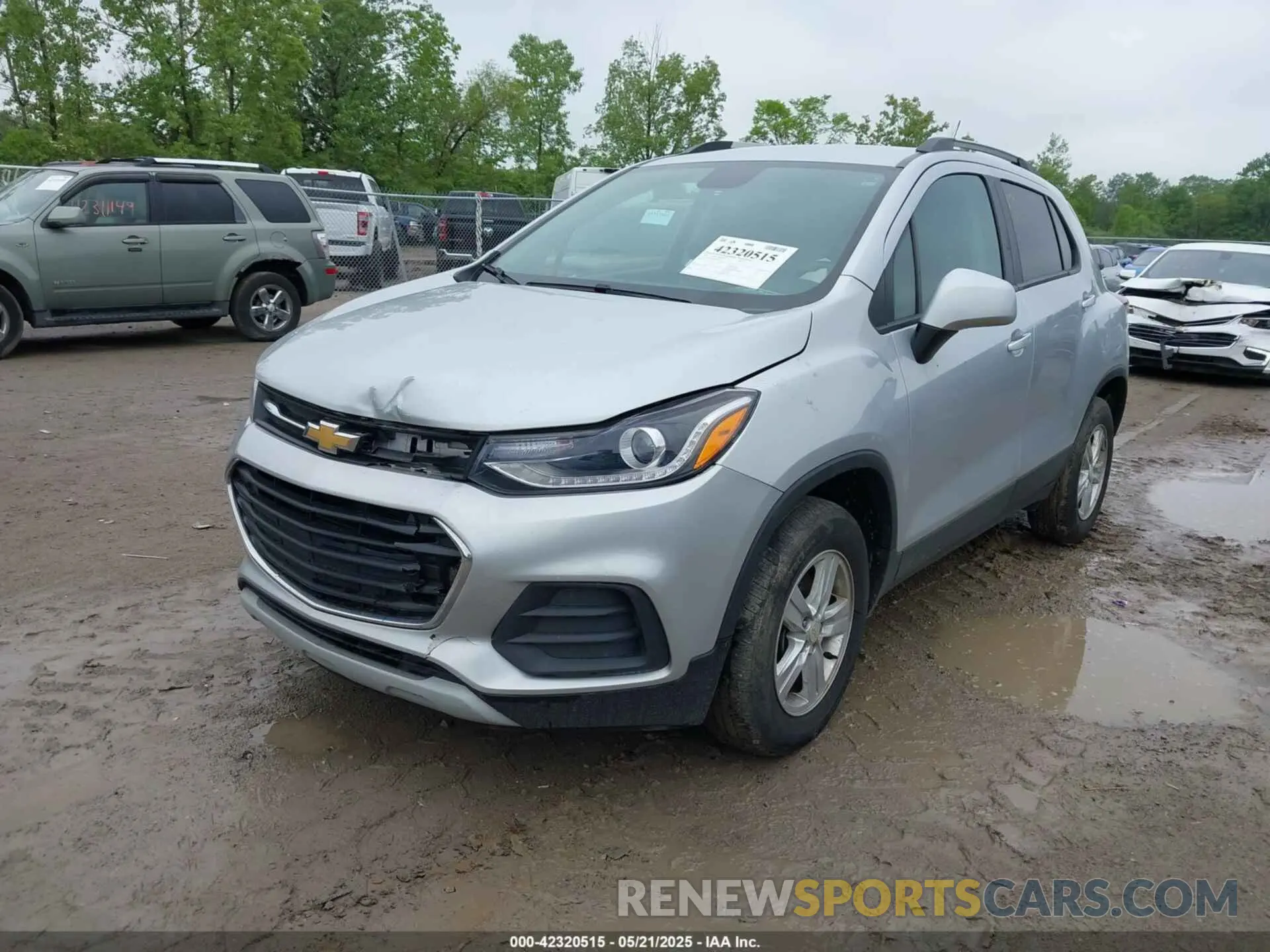 2 Photograph of a damaged car KL7CJPSM8MB369358 CHEVROLET TRAX 2021