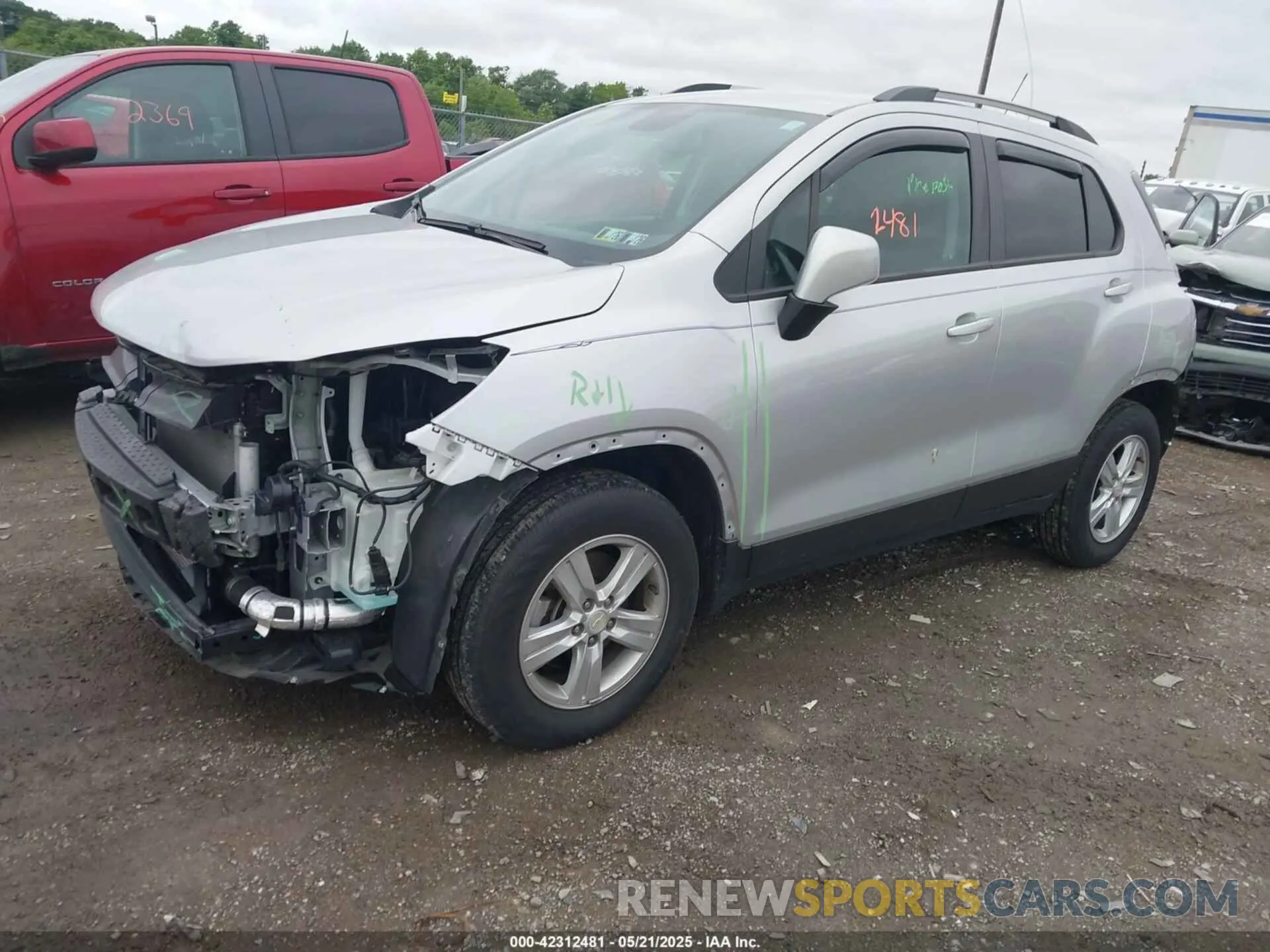 2 Photograph of a damaged car KL7CJPSM9MB362368 CHEVROLET TRAX 2021