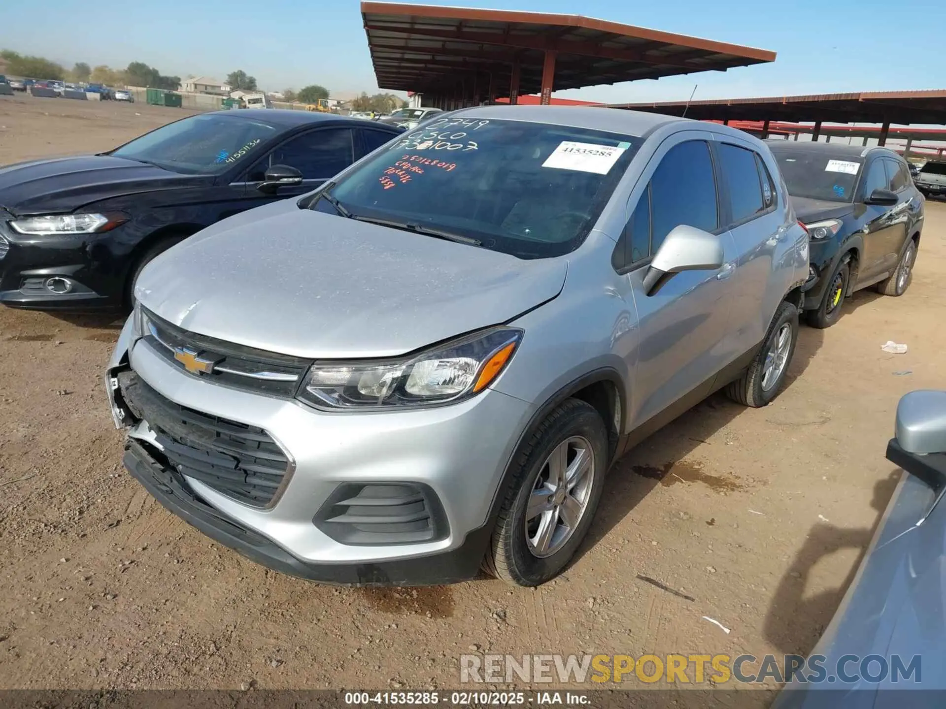 2 Photograph of a damaged car KL7CJKSMXNB555858 CHEVROLET TRAX 2022