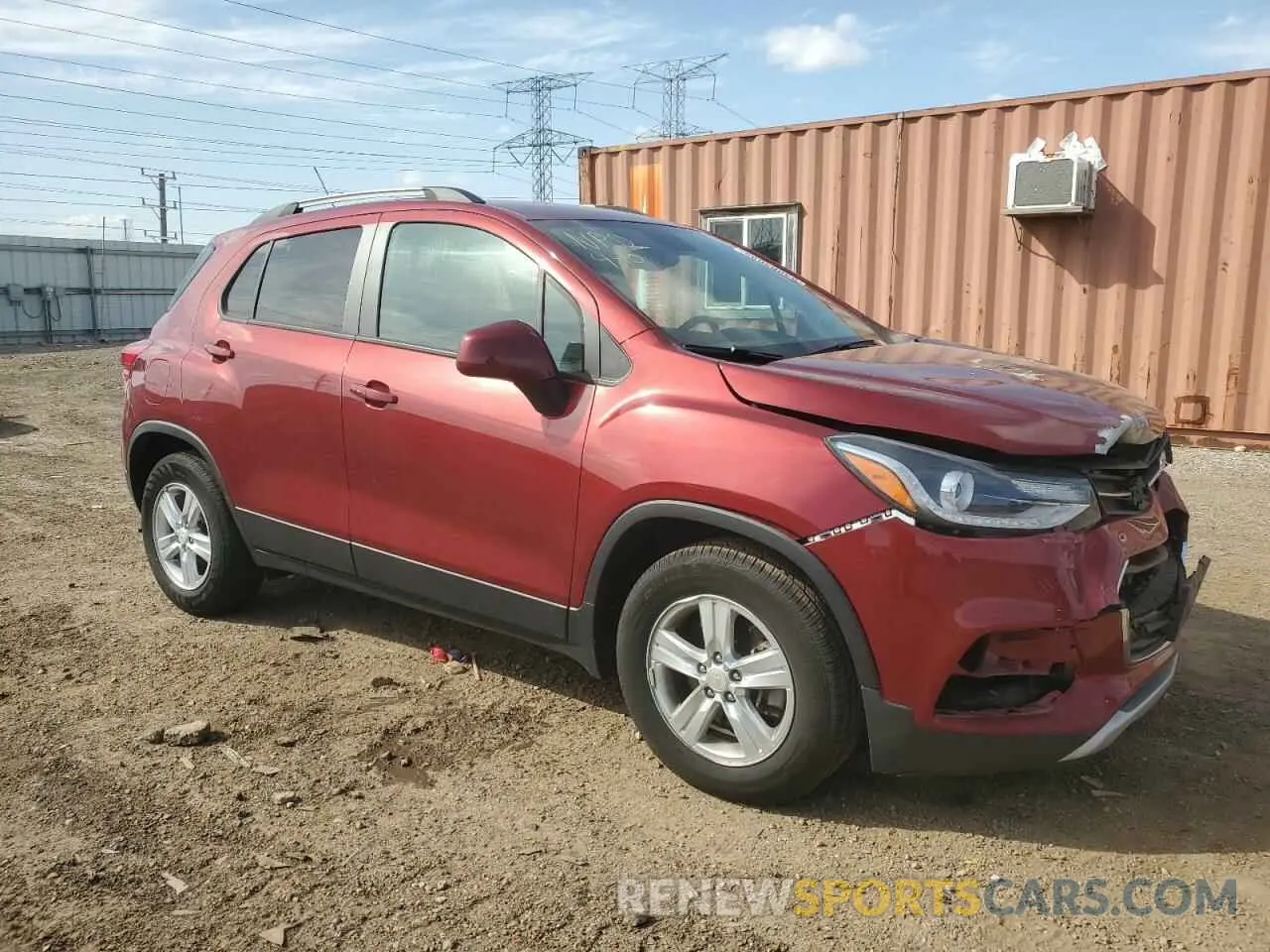 4 Photograph of a damaged car KL7CJLSM1NB546360 CHEVROLET TRAX 2022