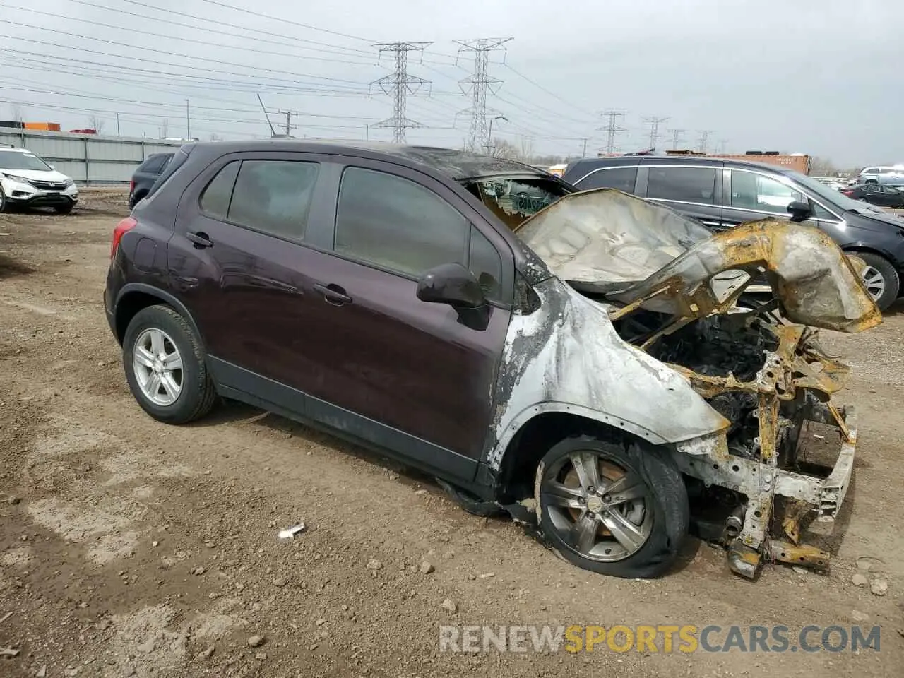 4 Photograph of a damaged car KL7CJNSM8NB505347 CHEVROLET TRAX 2022