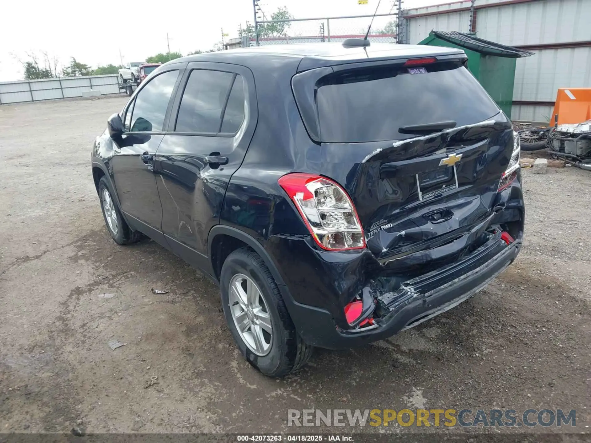 3 Photograph of a damaged car KL7CJNSMXNB503258 CHEVROLET TRAX 2022