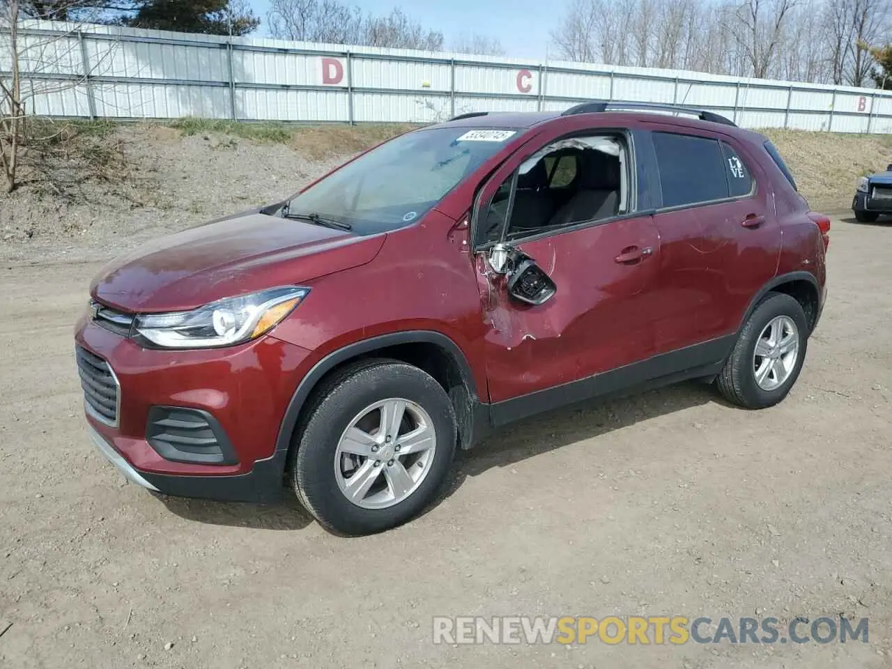 1 Photograph of a damaged car KL7CJPSM2NB564342 CHEVROLET TRAX 2022