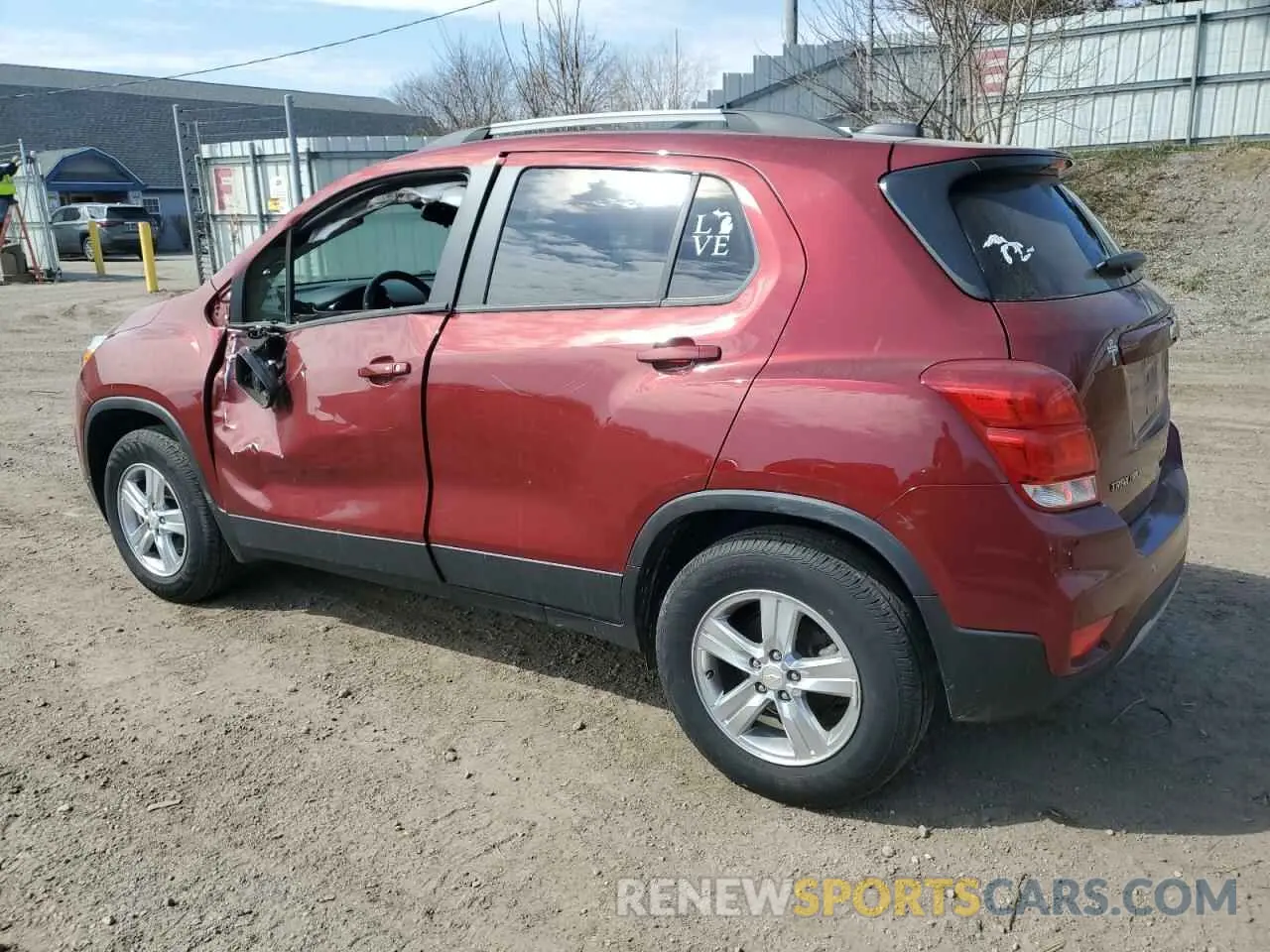 2 Photograph of a damaged car KL7CJPSM2NB564342 CHEVROLET TRAX 2022