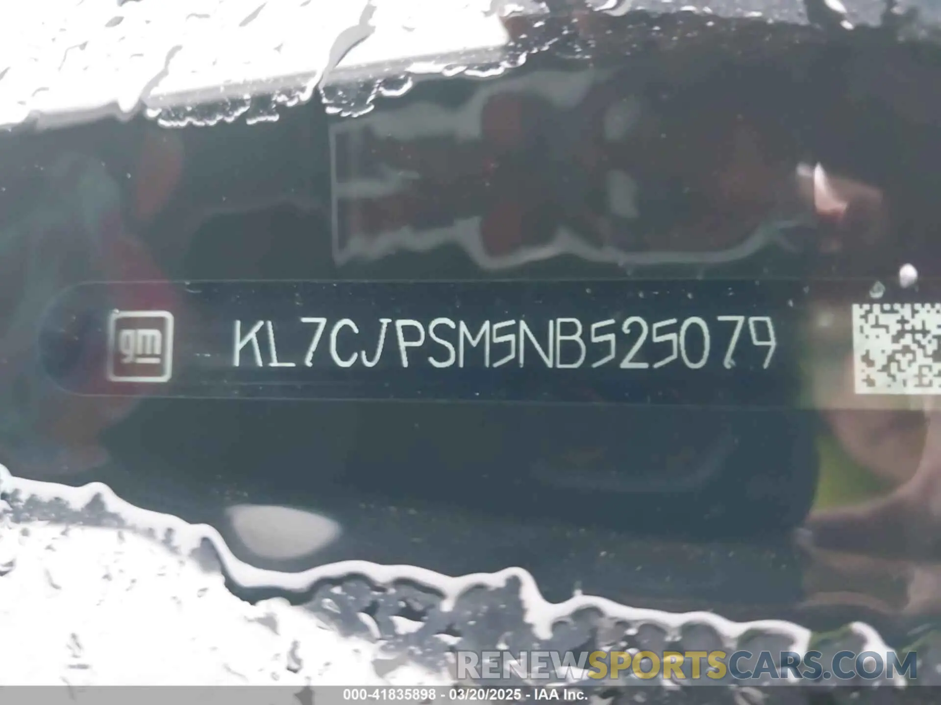 9 Photograph of a damaged car KL7CJPSM5NB525079 CHEVROLET TRAX 2022