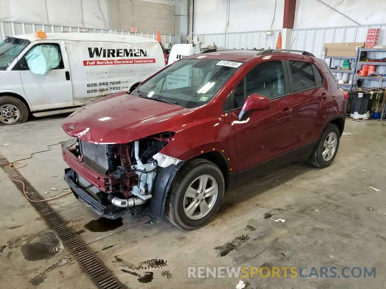 1 Photograph of a damaged car KL7CJPSM8NB507269 CHEVROLET TRAX 2022