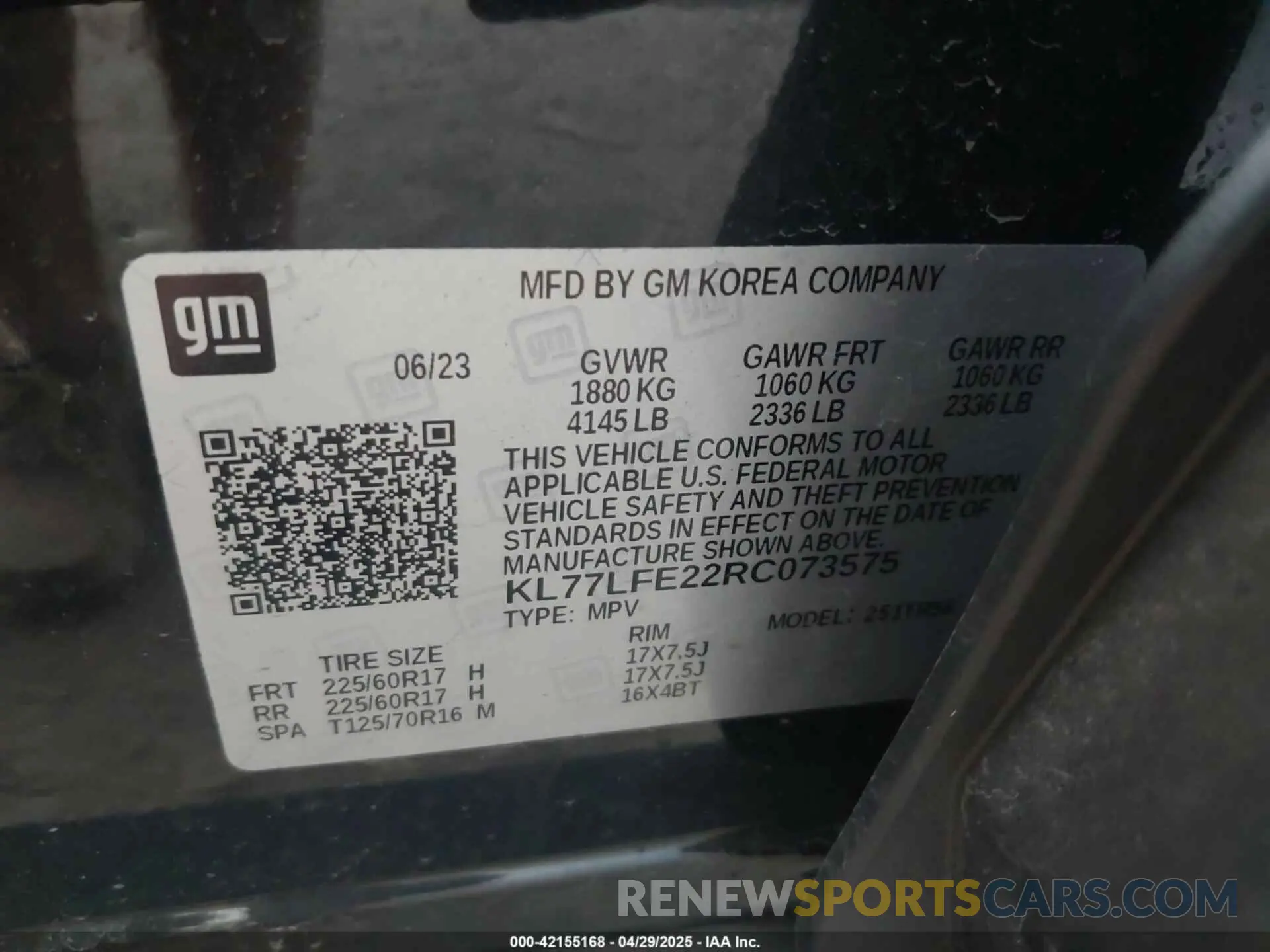 9 Photograph of a damaged car KL77LFE22RC073575 CHEVROLET TRAX 2024