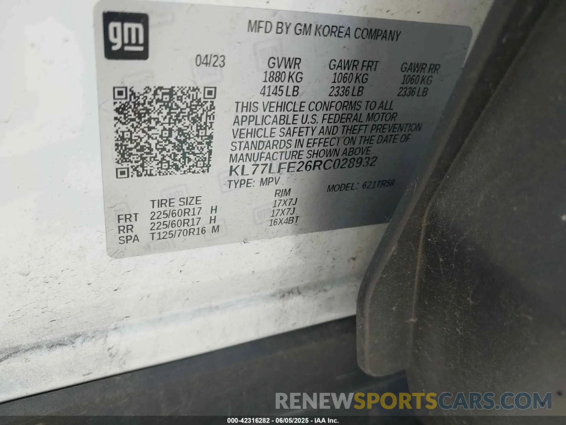 9 Photograph of a damaged car KL77LFE26RC028932 CHEVROLET TRAX 2024