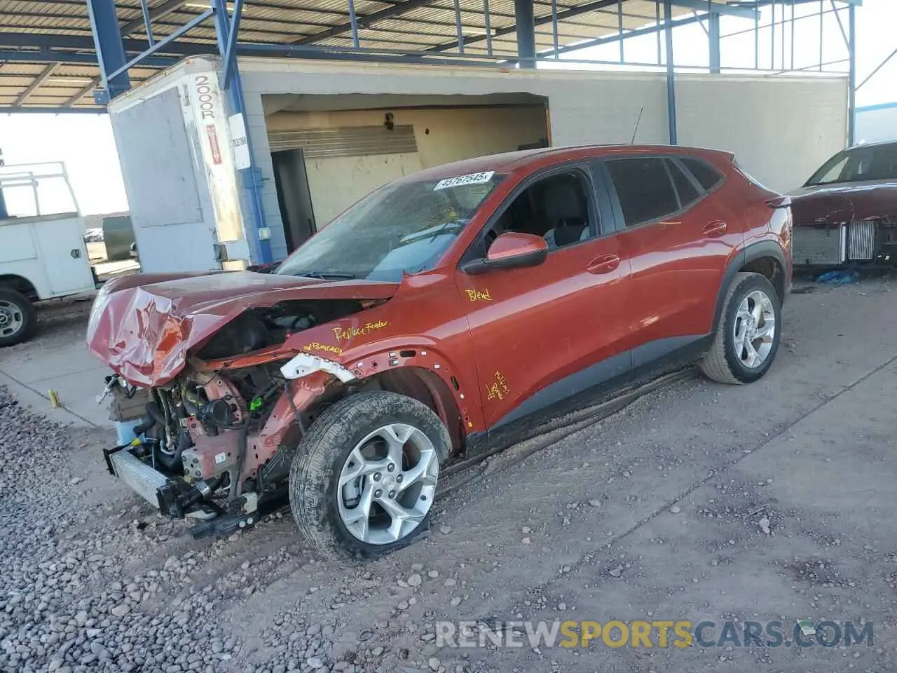 1 Photograph of a damaged car KL77LFE26RC164090 CHEVROLET TRAX 2024