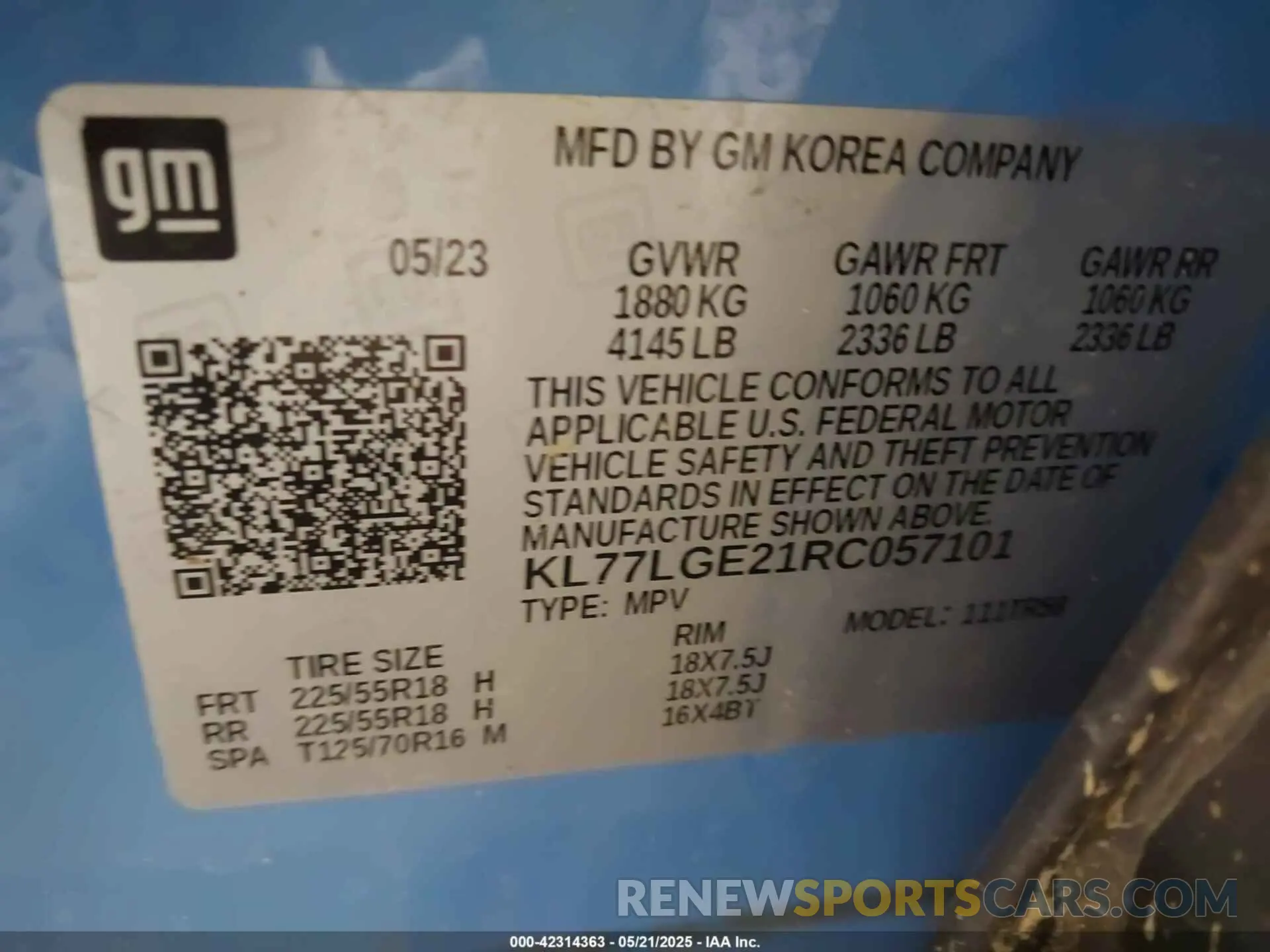 9 Photograph of a damaged car KL77LGE21RC057101 CHEVROLET TRAX 2024