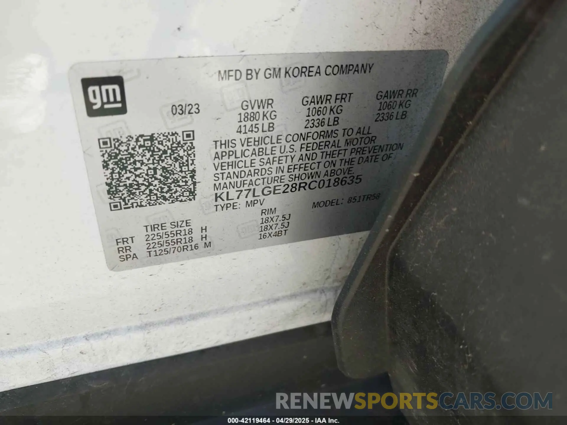 9 Photograph of a damaged car KL77LGE28RC018635 CHEVROLET TRAX 2024
