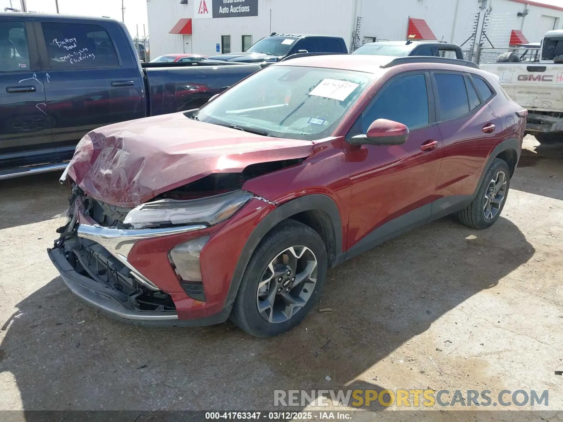2 Photograph of a damaged car KL77LHE25RC227224 CHEVROLET TRAX 2024