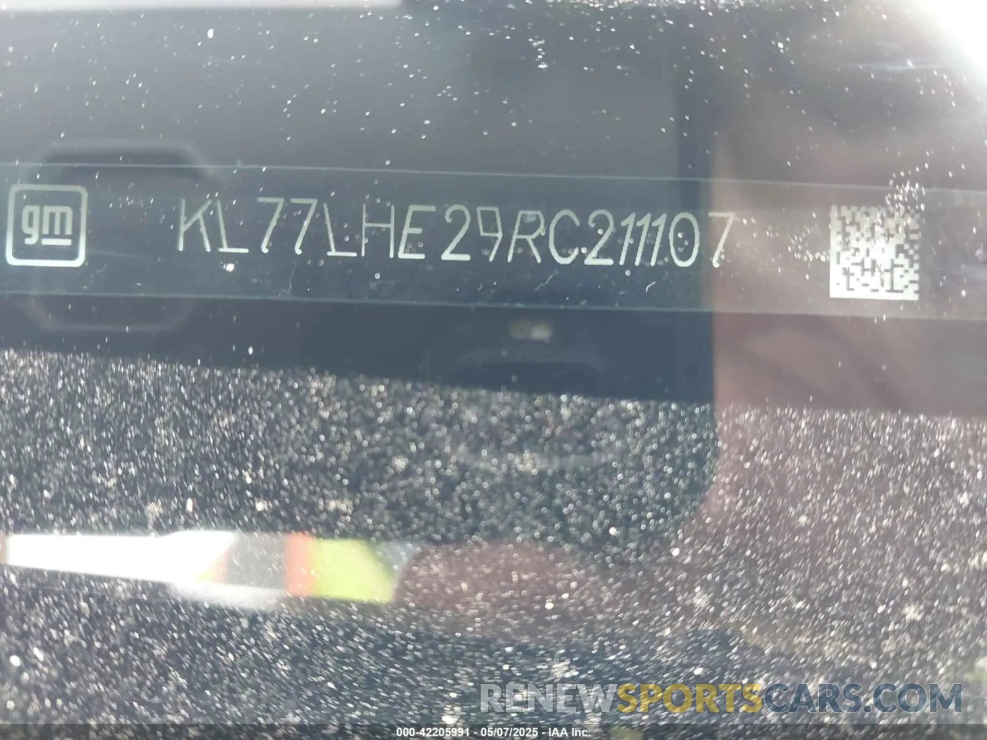9 Photograph of a damaged car KL77LHE29RC211107 CHEVROLET TRAX 2024