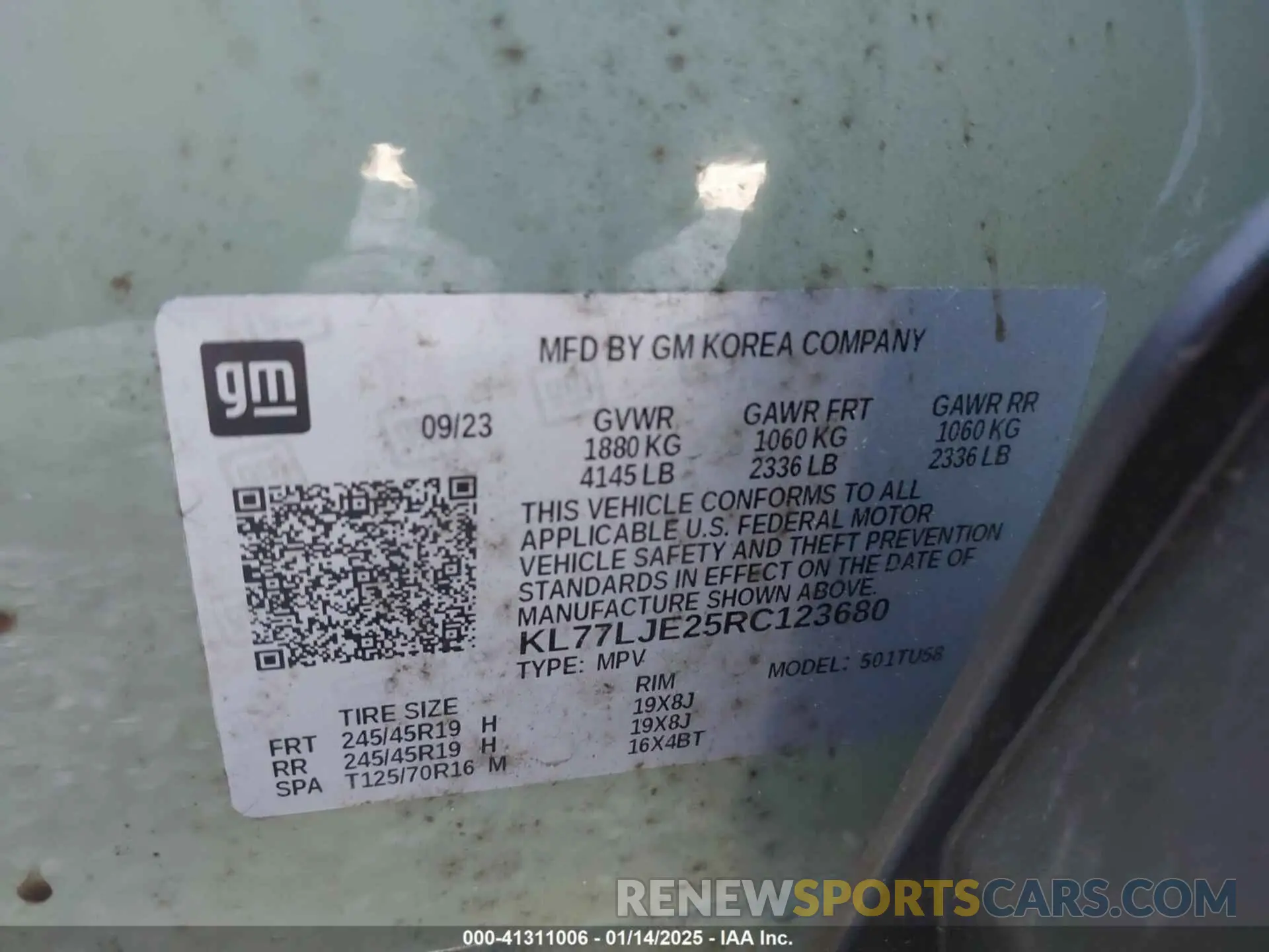 9 Photograph of a damaged car KL77LJE25RC123680 CHEVROLET TRAX 2024