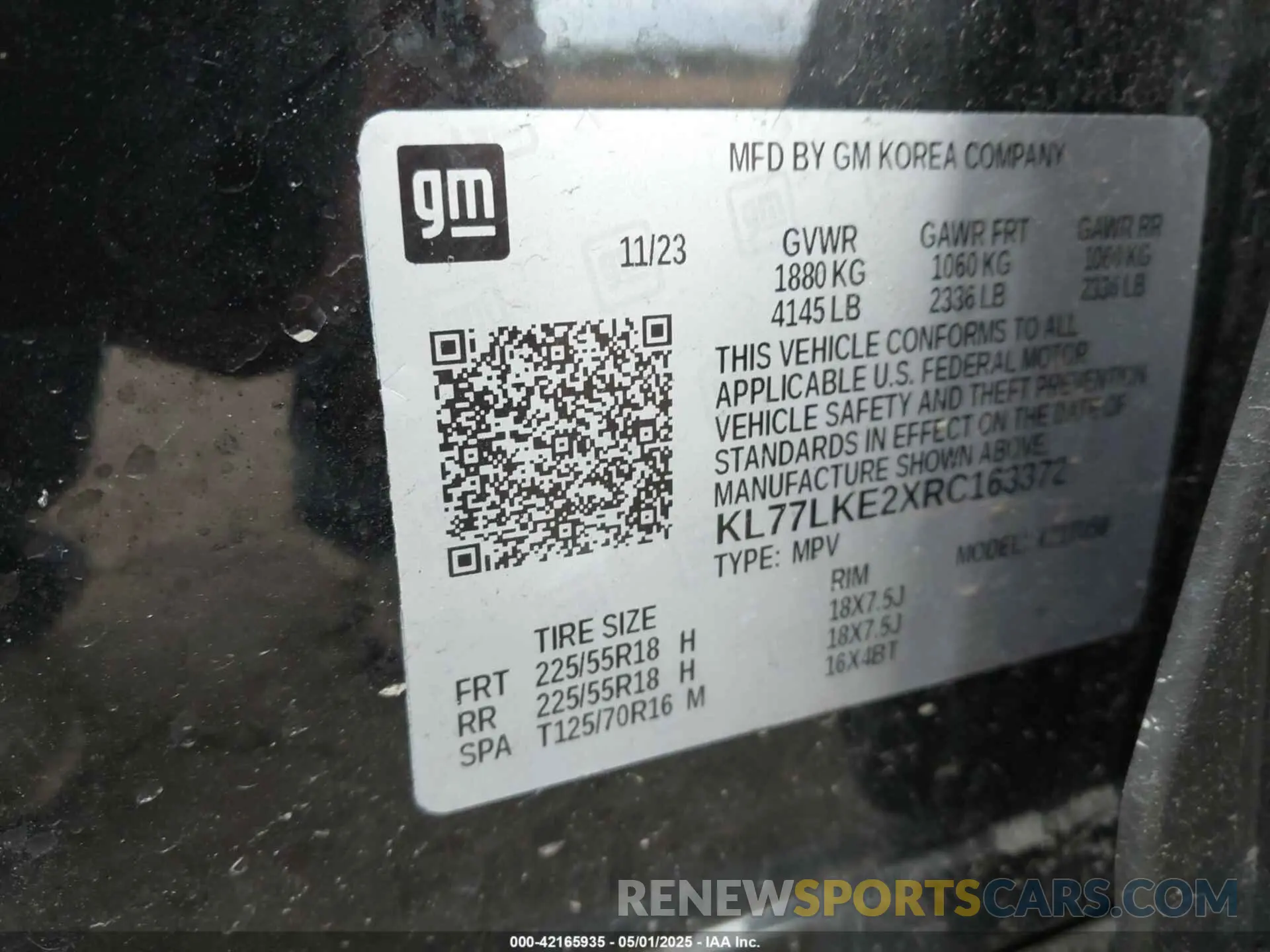 9 Photograph of a damaged car KL77LKE2XRC163372 CHEVROLET TRAX 2024
