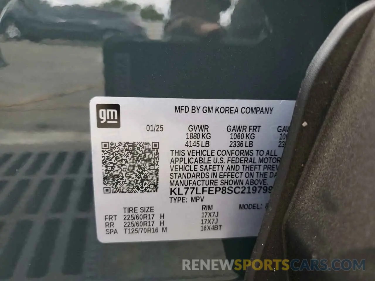 13 Photograph of a damaged car KL77LFEP8SC219799 CHEVROLET TRAX 2025