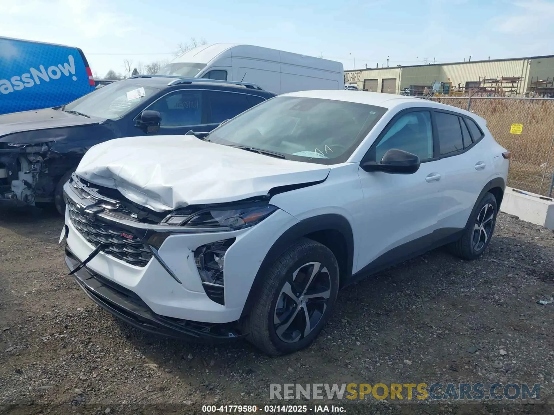 2 Photograph of a damaged car KL77LGEP8SC043648 CHEVROLET TRAX 2025