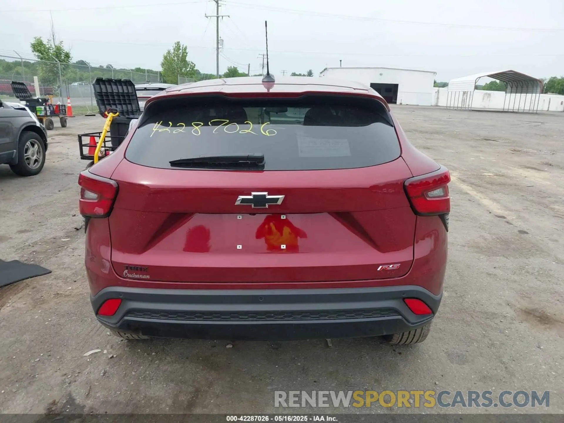 16 Photograph of a damaged car KL77LGEP8SC121717 CHEVROLET TRAX 2025