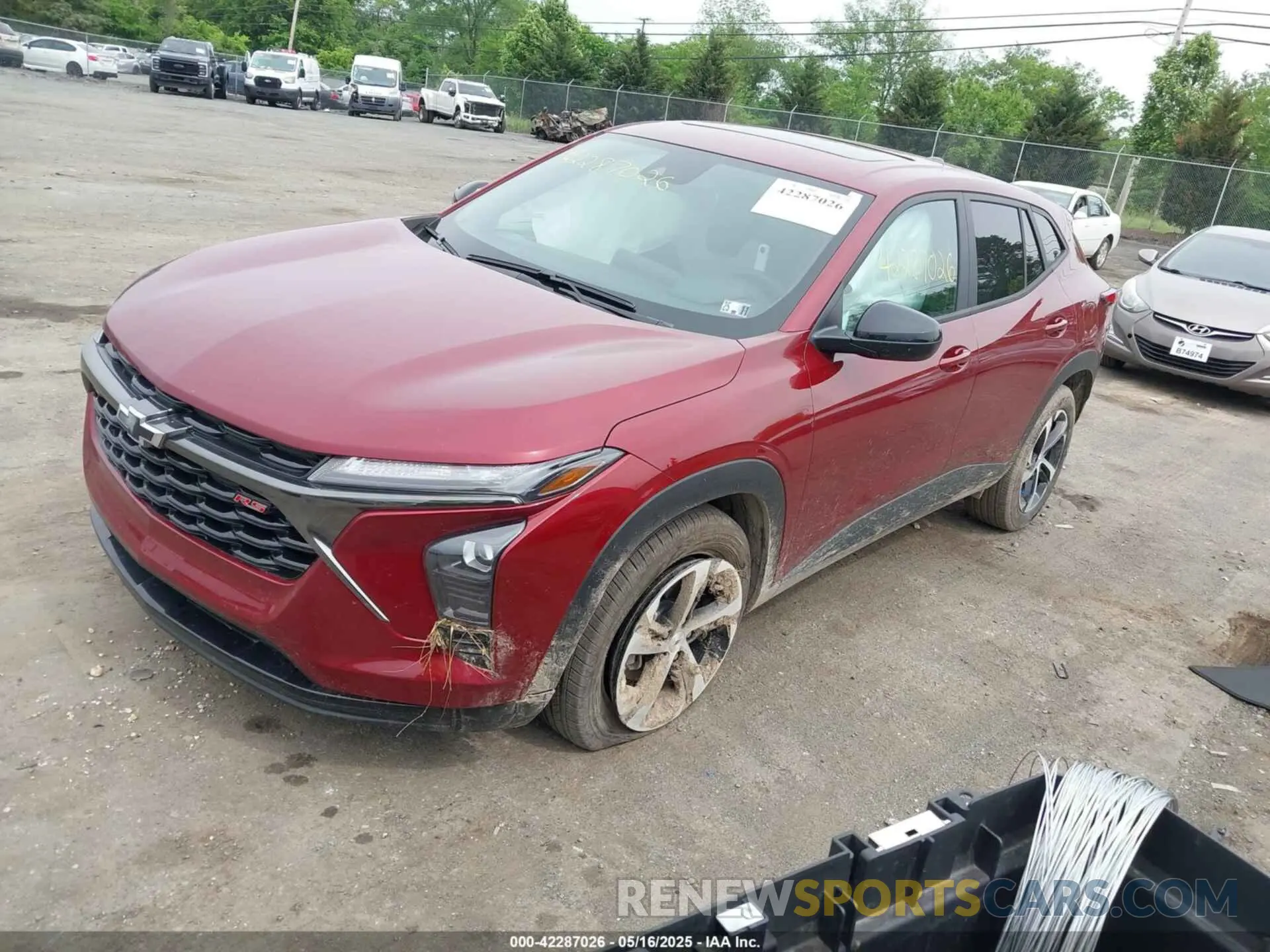 2 Photograph of a damaged car KL77LGEP8SC121717 CHEVROLET TRAX 2025