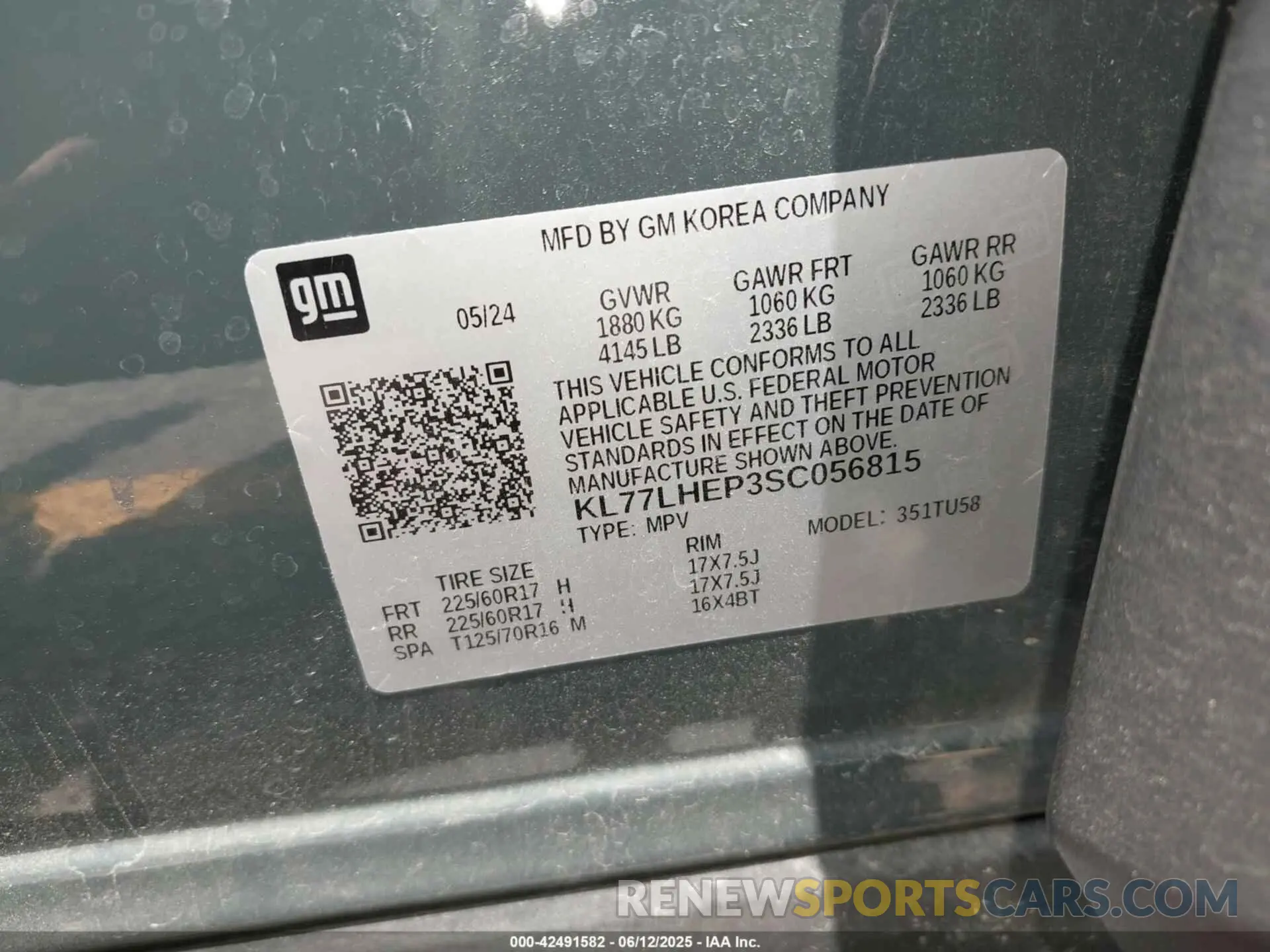 9 Photograph of a damaged car KL77LHEP3SC056815 CHEVROLET TRAX 2025