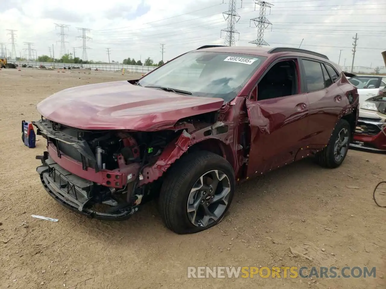 1 Photograph of a damaged car KL77LHEP4SC004917 CHEVROLET TRAX 2025